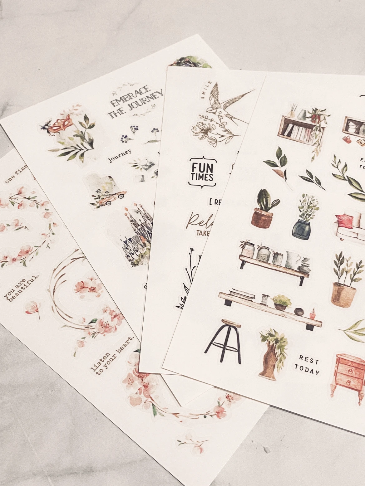 Blinks of Life Transparent Stickers for Bujo, Journal, Planner, Scrapbook