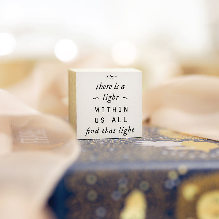 Blinks of Life Rubber Stamp Journal Quote - Find That Light