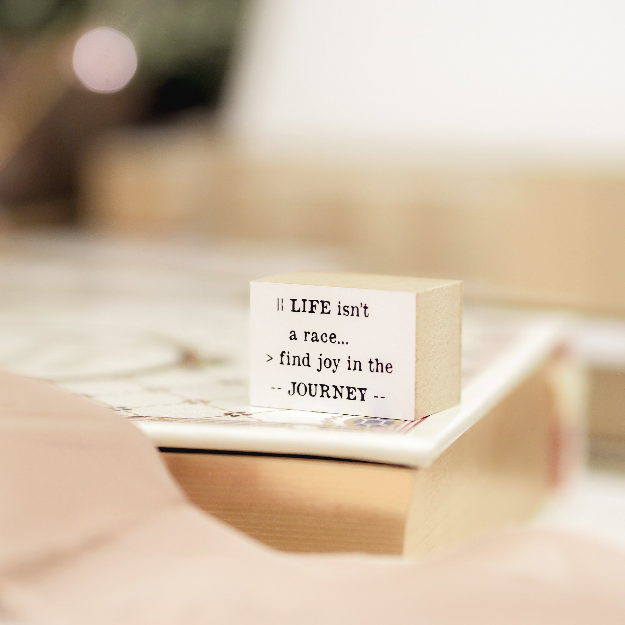 Blinks of Life Journal Quote Stamp - The Journey