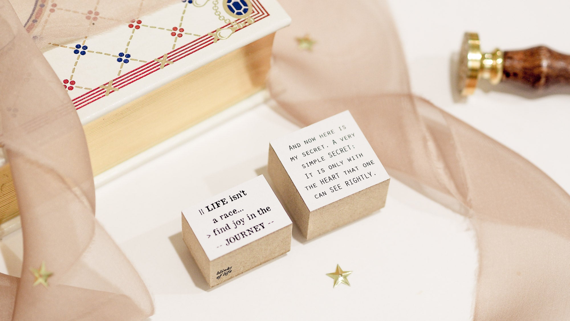 Blinks of Life Journal Quote Stamp - The Journey