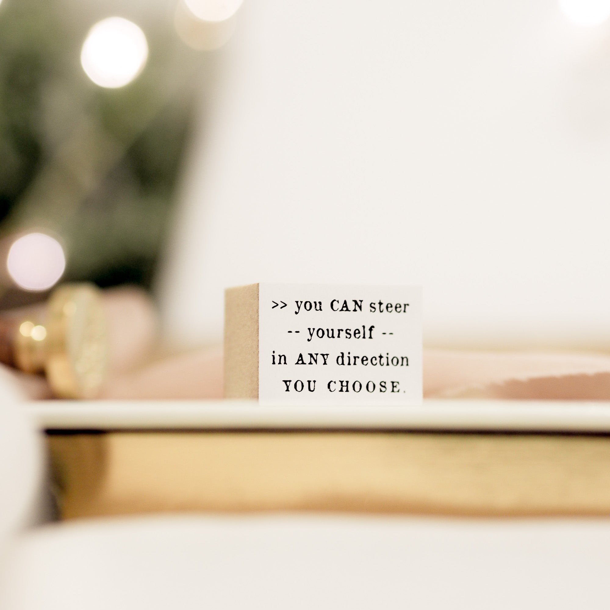 Blinks of Life Journal Quote Stamp - Yes, You Can