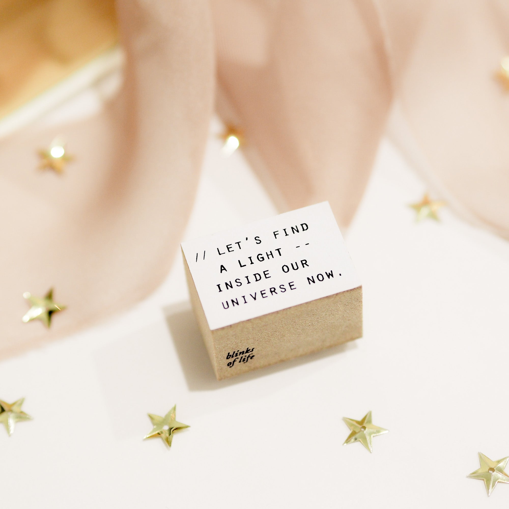 Blinks of Life Journal Quote Stamp - Find The Light