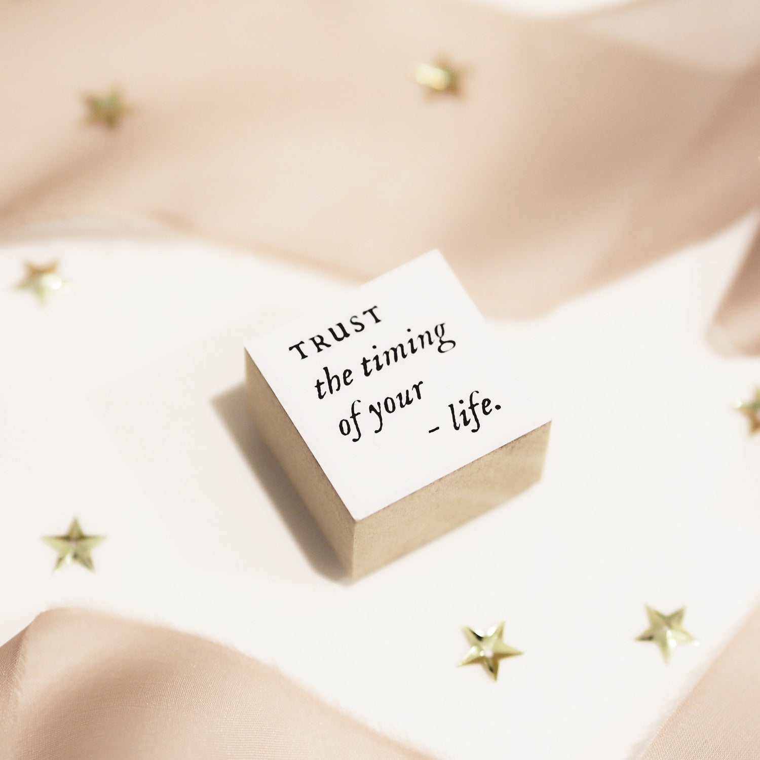 Blinks of Life Journal Quote Stamp - Trust The Timing of Your Life
