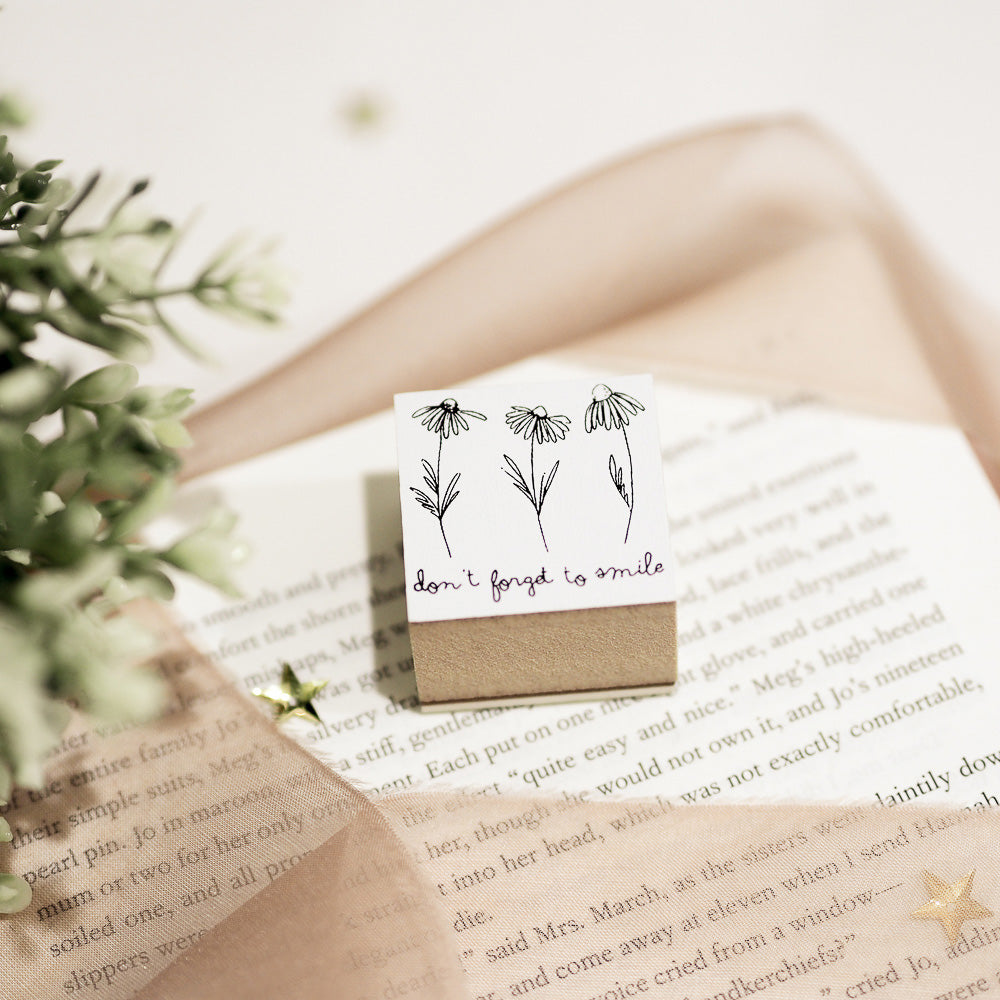 Blinks of Life Rubber Stamp - Don't Forget to Smile
