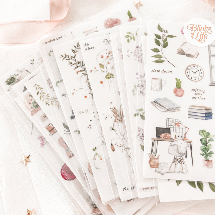 Blinks of Life - Journal Bujo Transparent Stickers