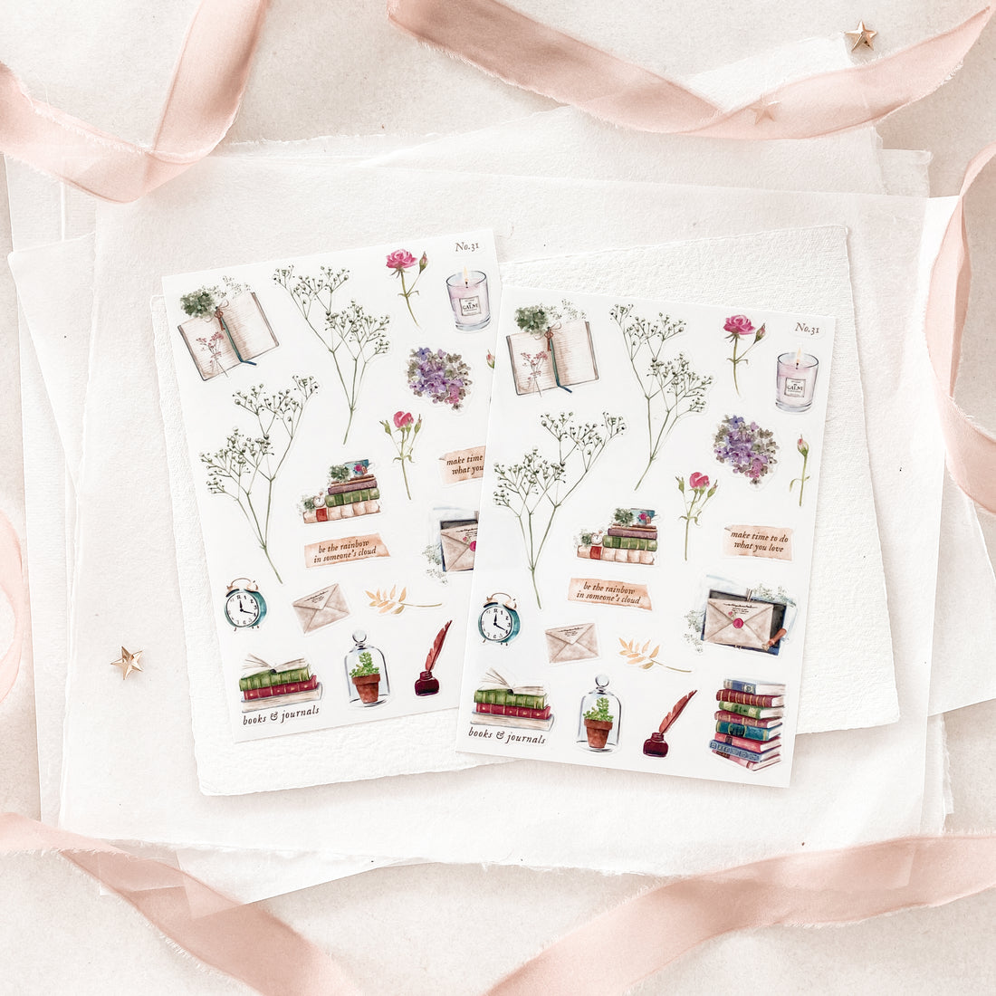 Blinks of Life - Journal Bujo Transparent Stickers