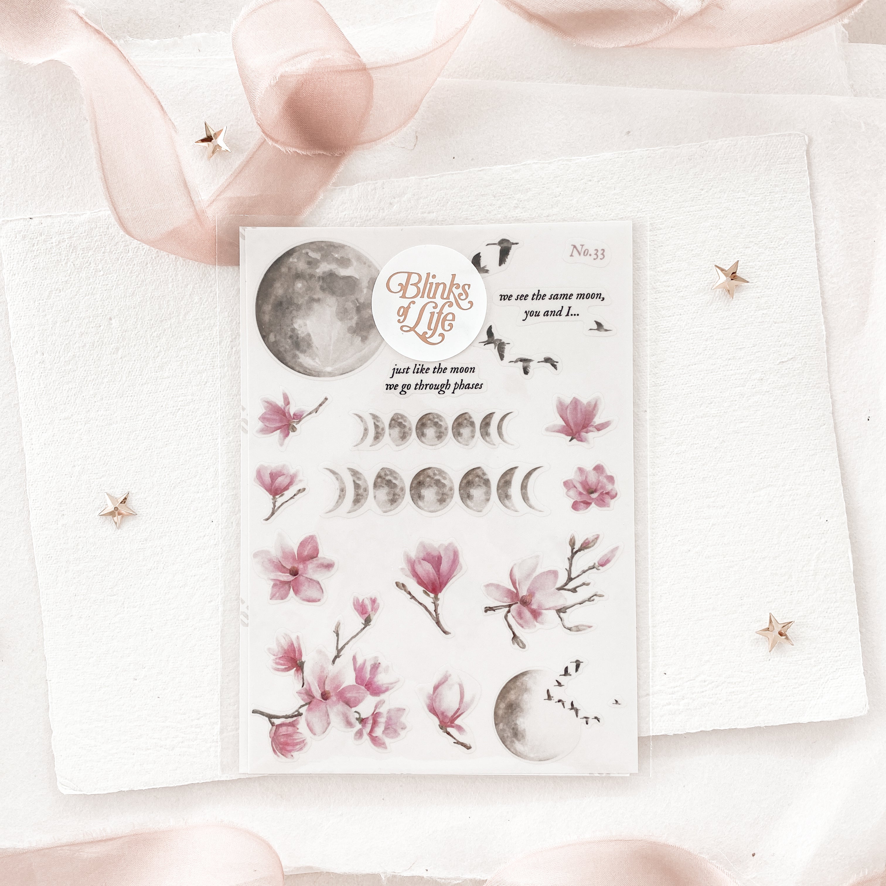 Blinks of Life - Journal Bujo Transparent Stickers