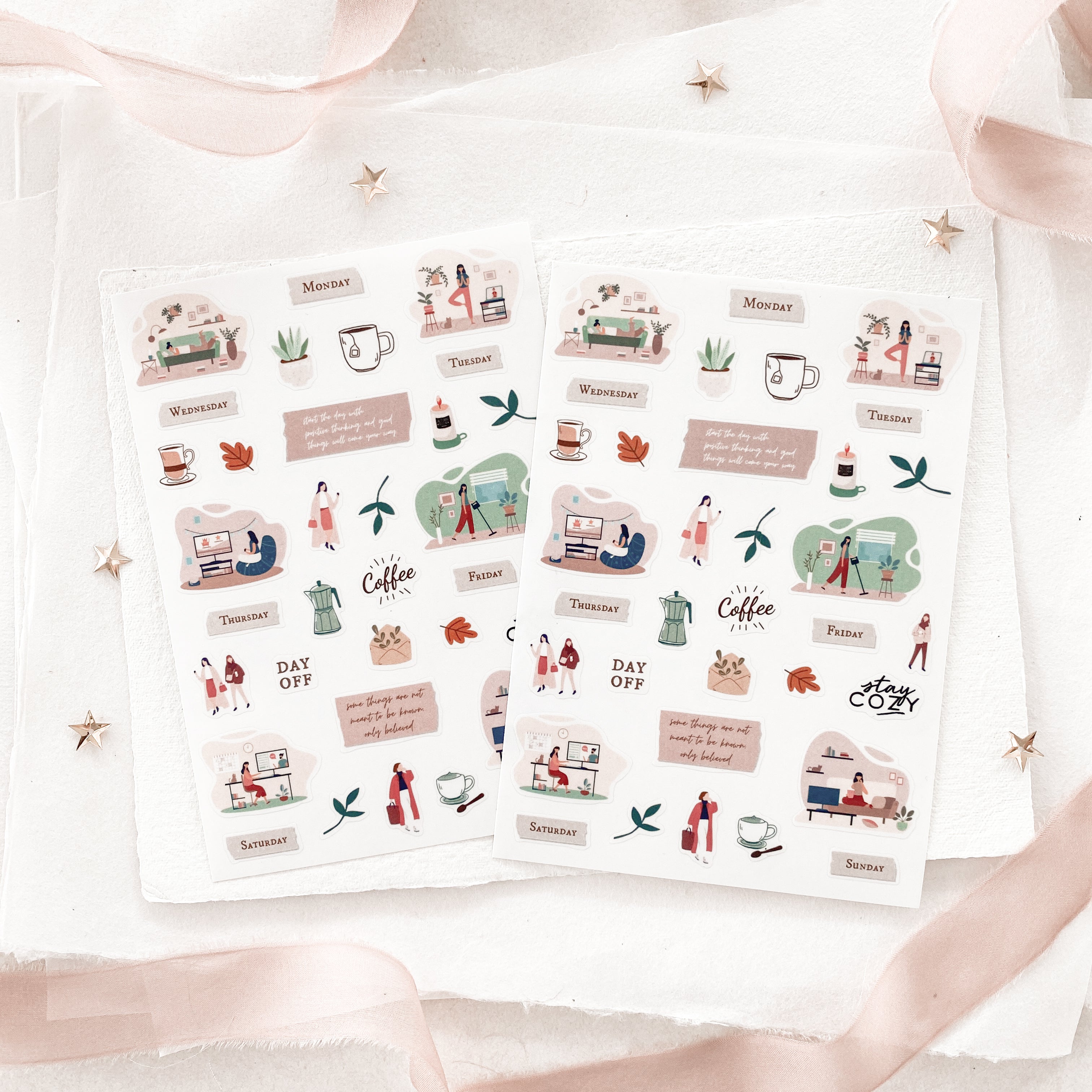 Blinks of Life - Journal Bujo Transparent Stickers