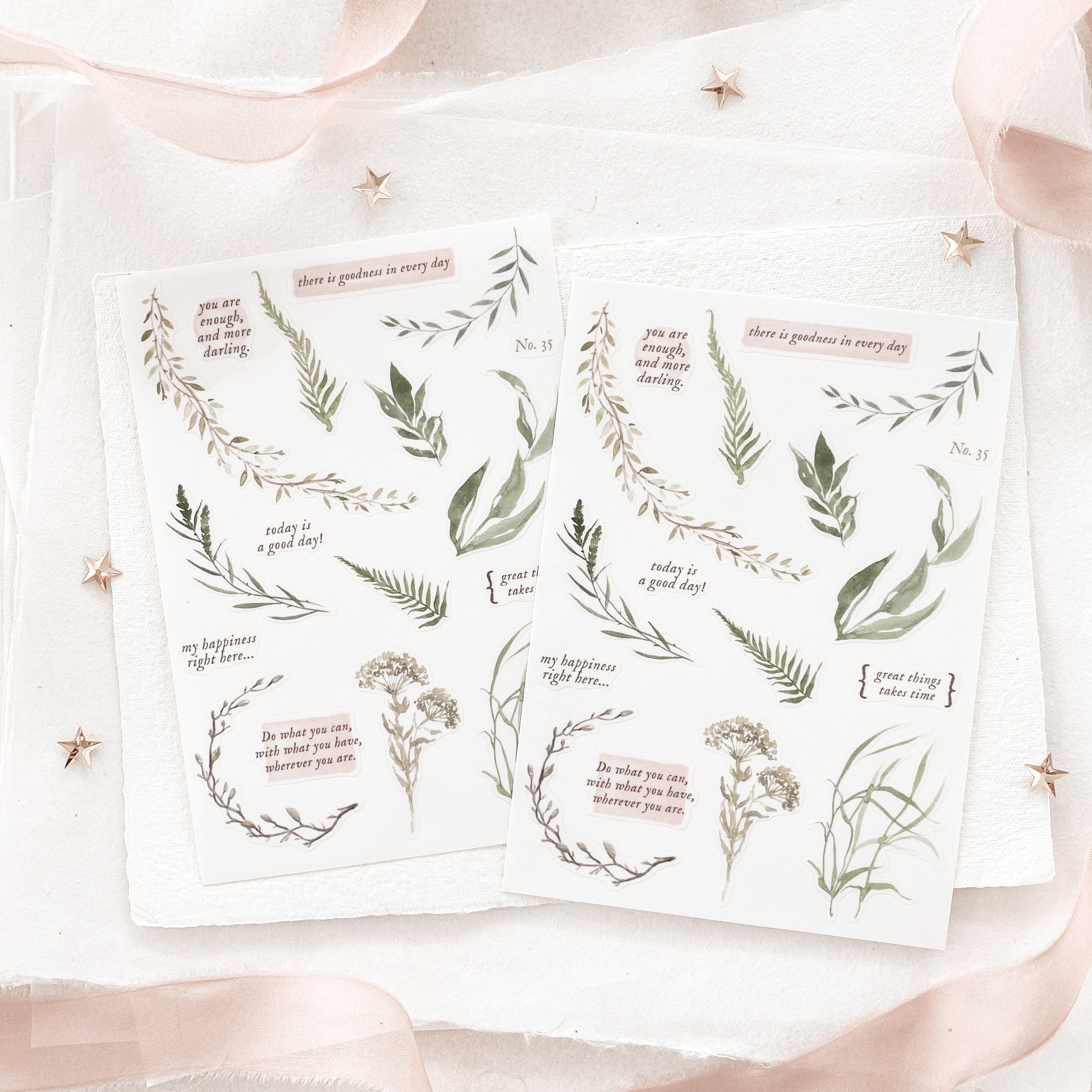 Blinks of Life - Journal Bujo Transparent Stickers