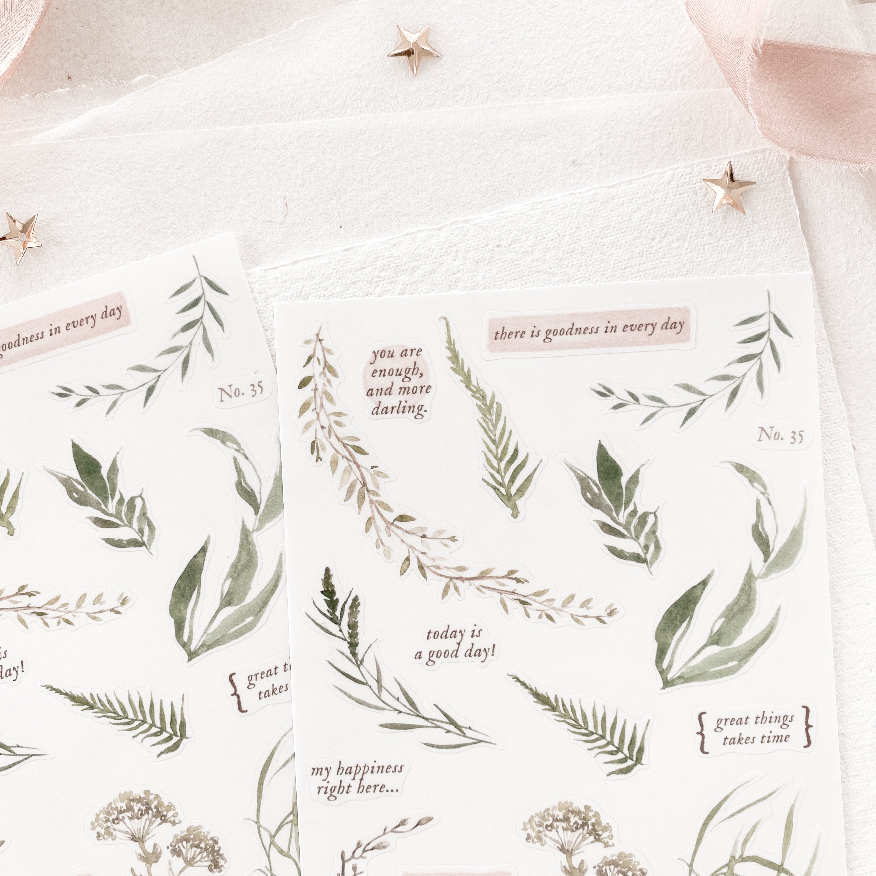 Blinks of Life - Journal Bujo Transparent Stickers