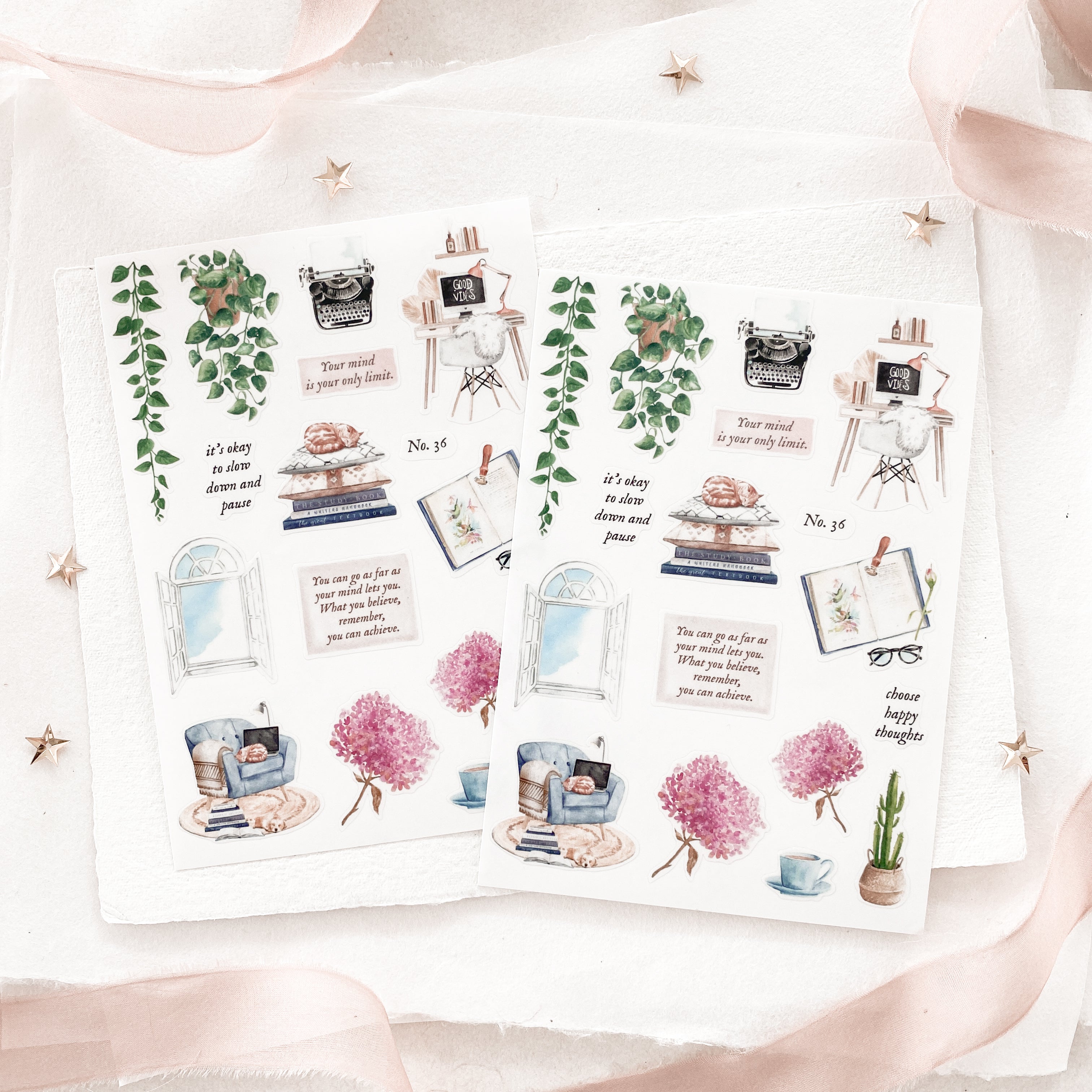 Blinks of Life - Journal Bujo Transparent Stickers