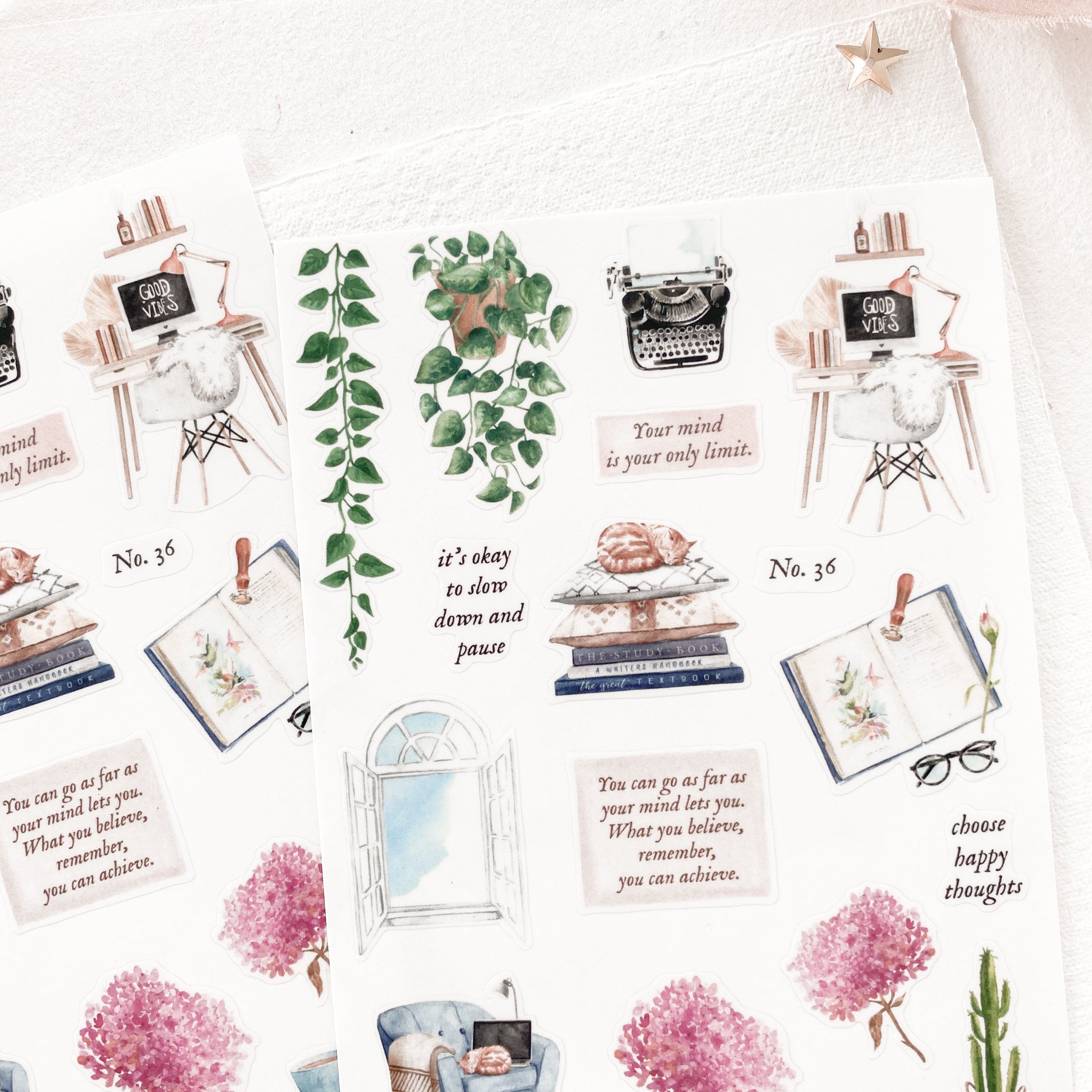 Blinks of Life - Journal Bujo Transparent Stickers