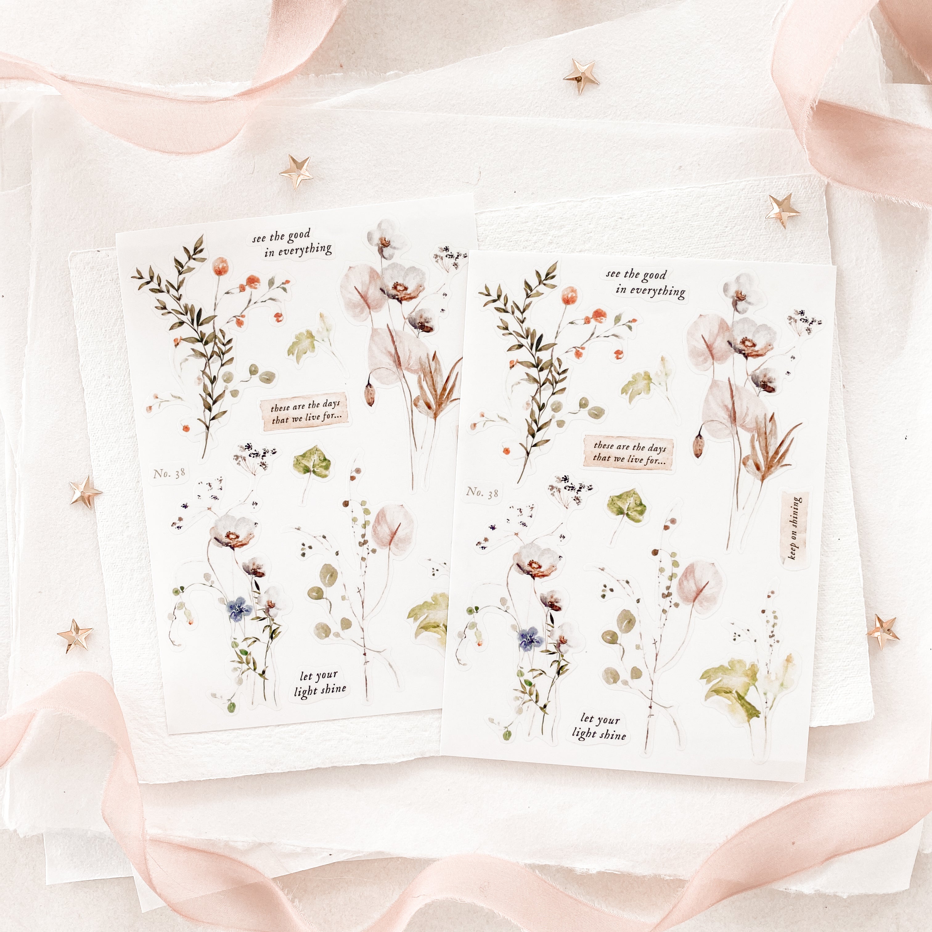 Blinks of Life - Journal Bujo Transparent Stickers