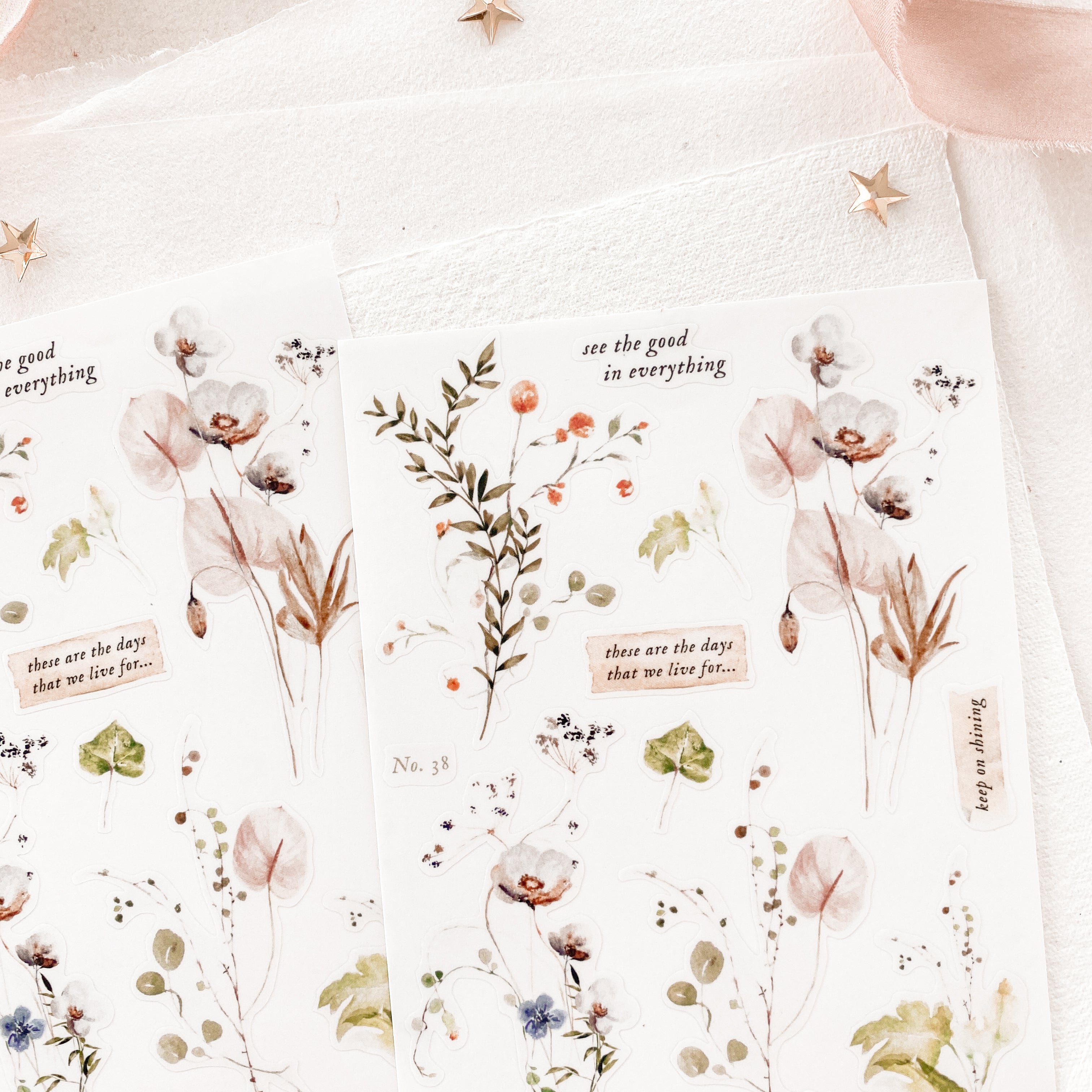 Blinks of Life - Journal Bujo Transparent Stickers