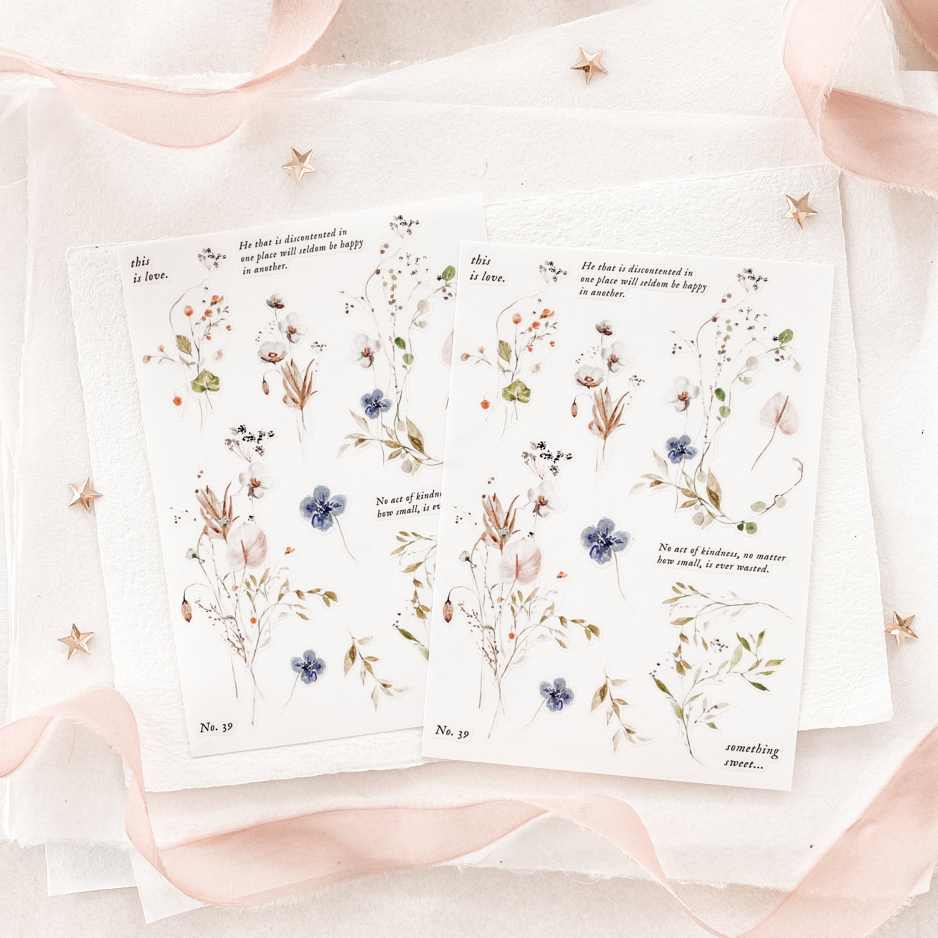 Blinks of Life - Journal Bujo Transparent Stickers