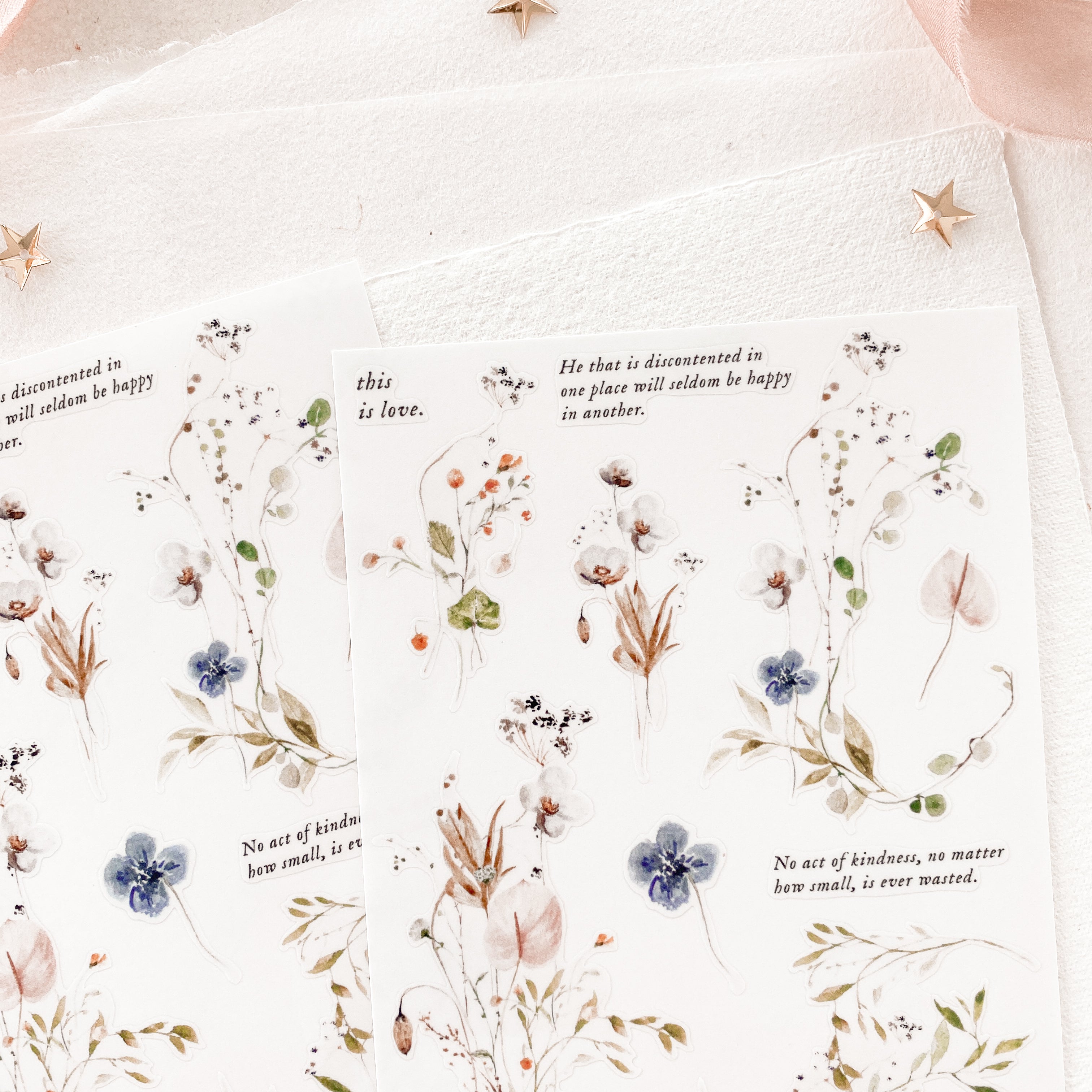 Blinks of Life - Journal Bujo Transparent Stickers