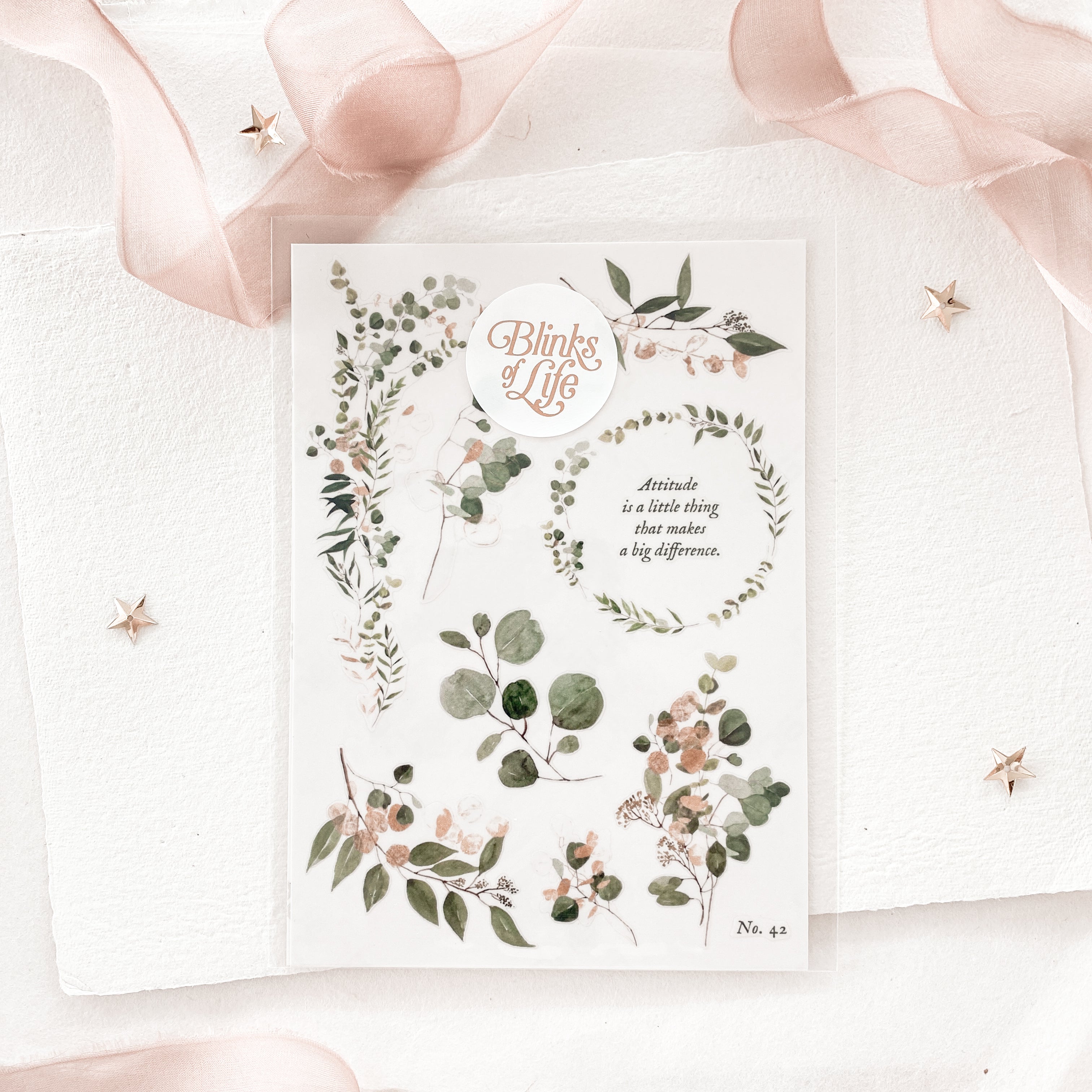 Blinks of Life - Journal Bujo Transparent Stickers