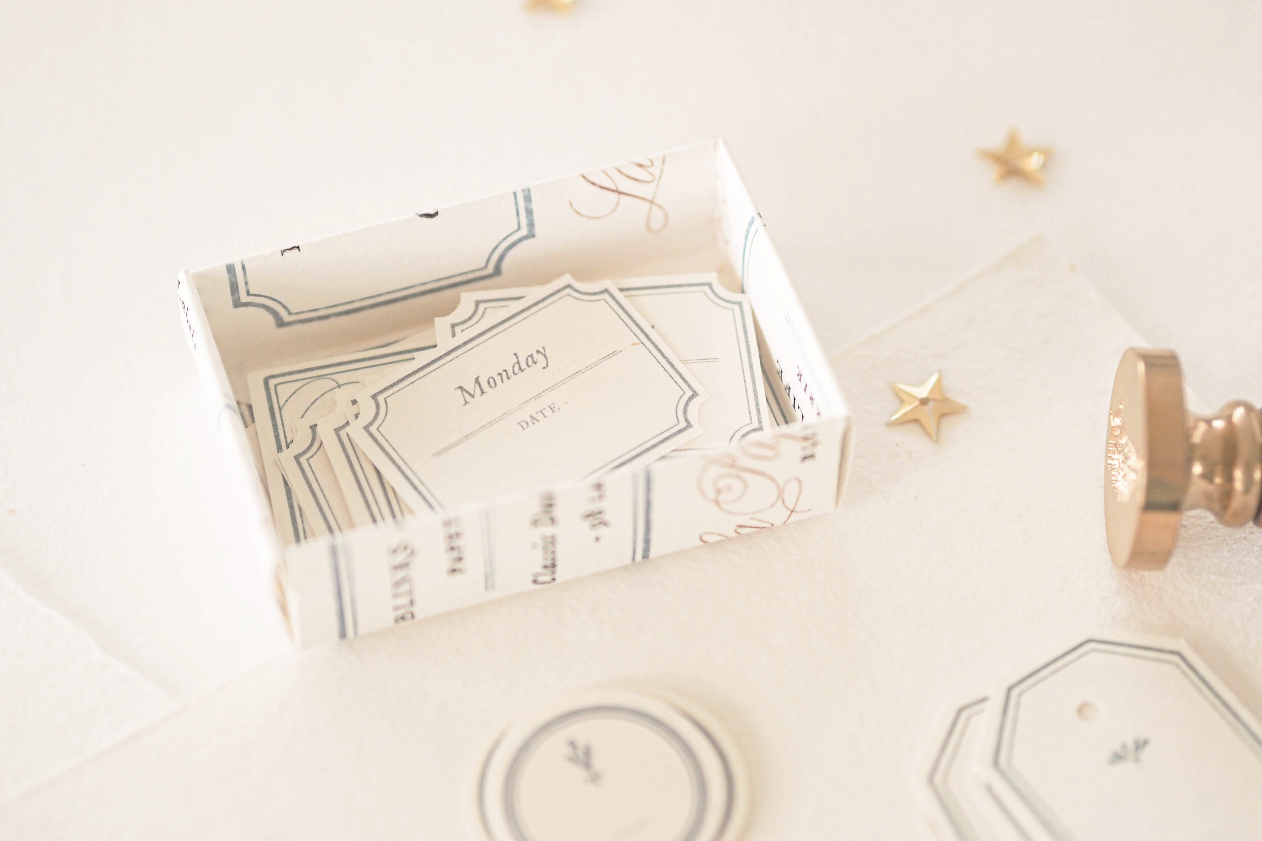 Blinks of Life - Classic Daily Labels - French Blue