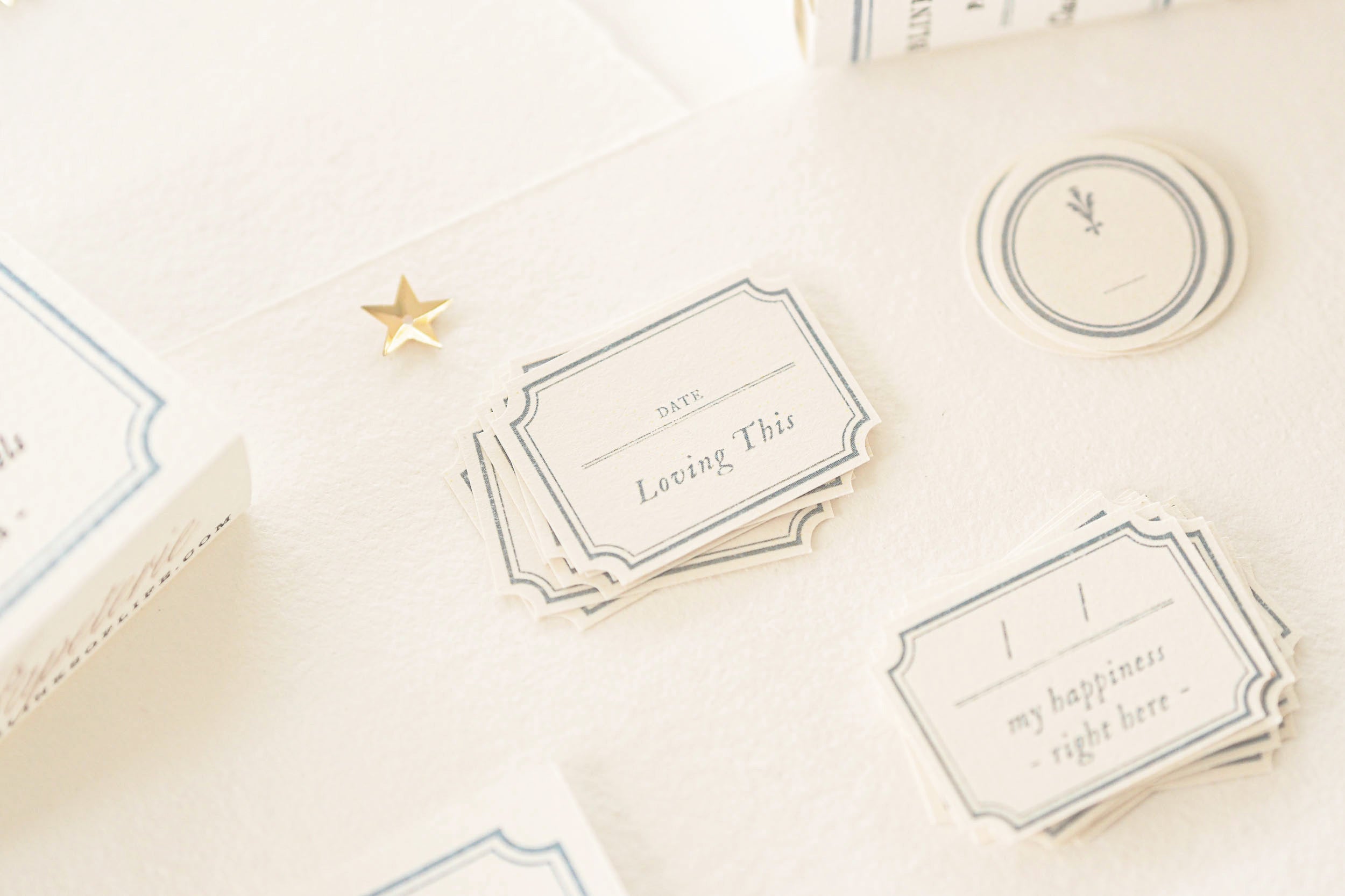 Blinks of Life - Classic Daily Labels - French Blue