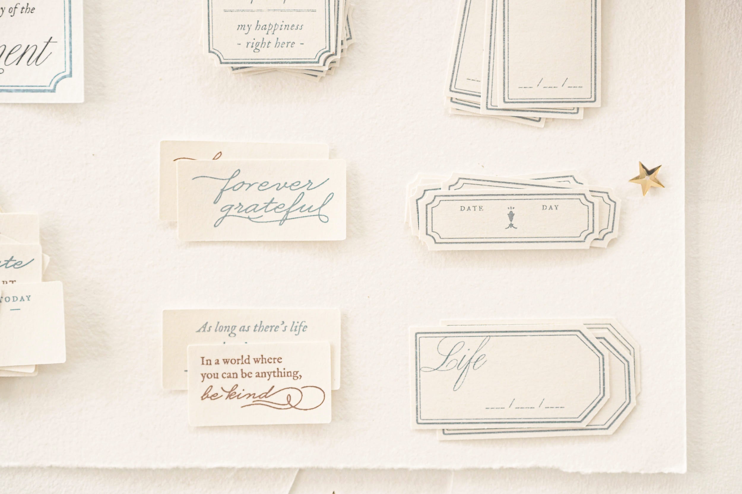 Blinks of Life - Classic Daily Labels - French Blue