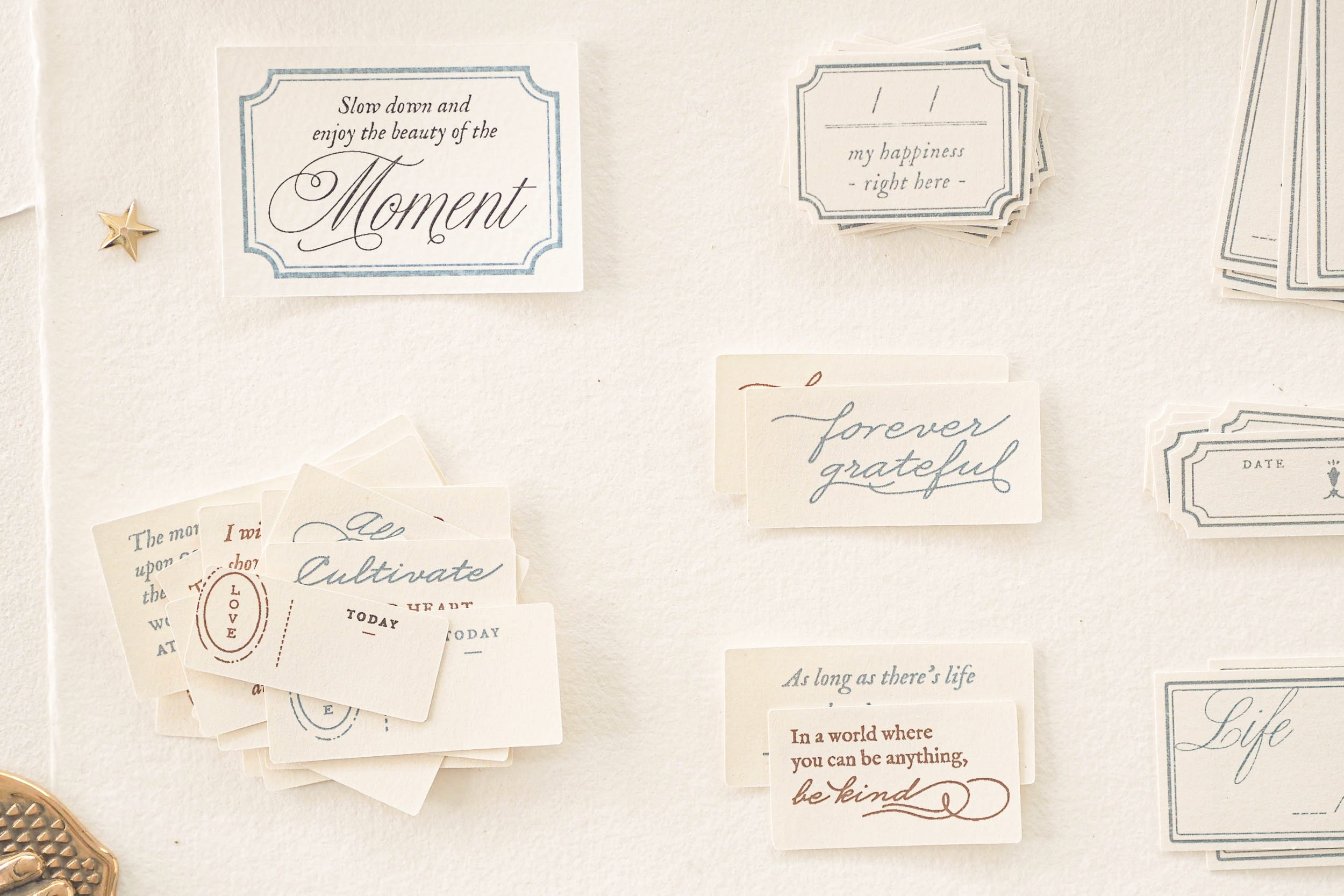 Blinks of Life - Classic Daily Labels - French Blue