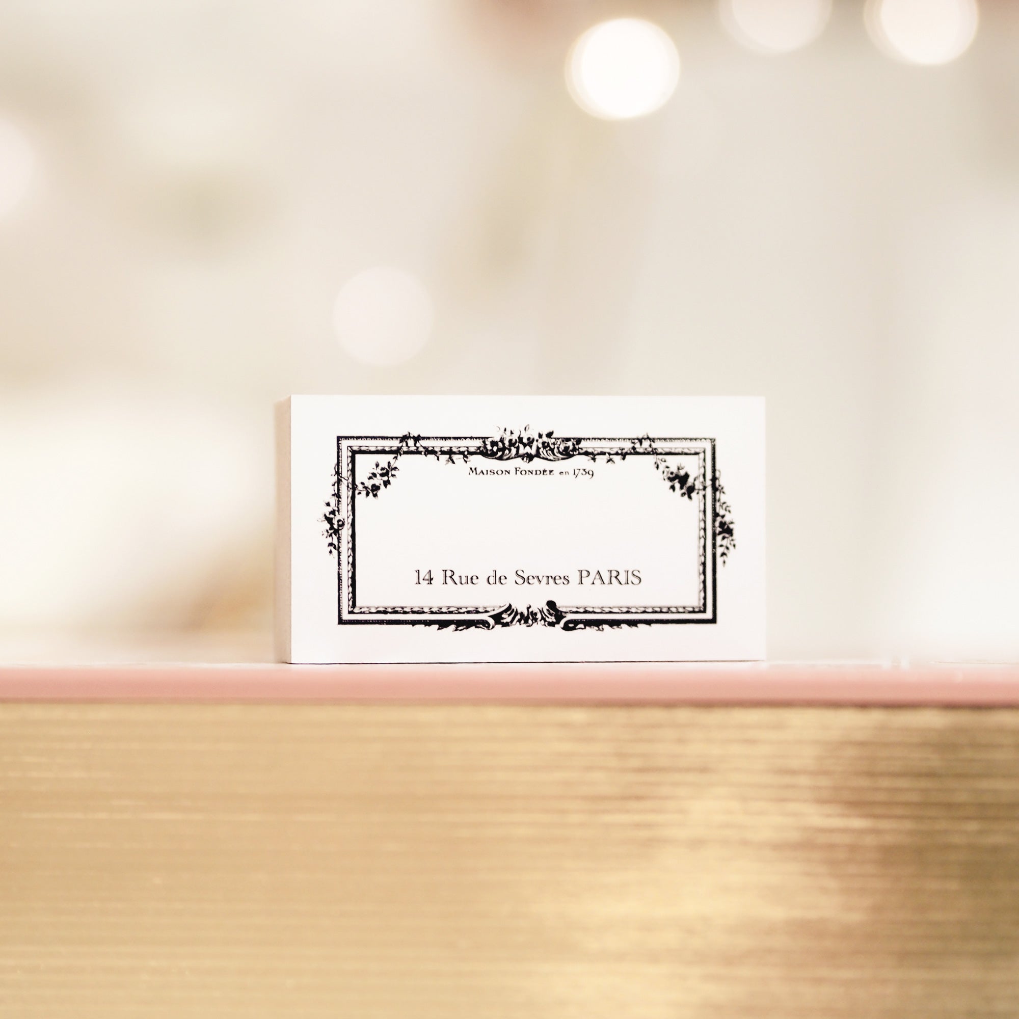 Blinks of Life - Paris Streets Collection - Paris Vintage Label Rubber Stamp