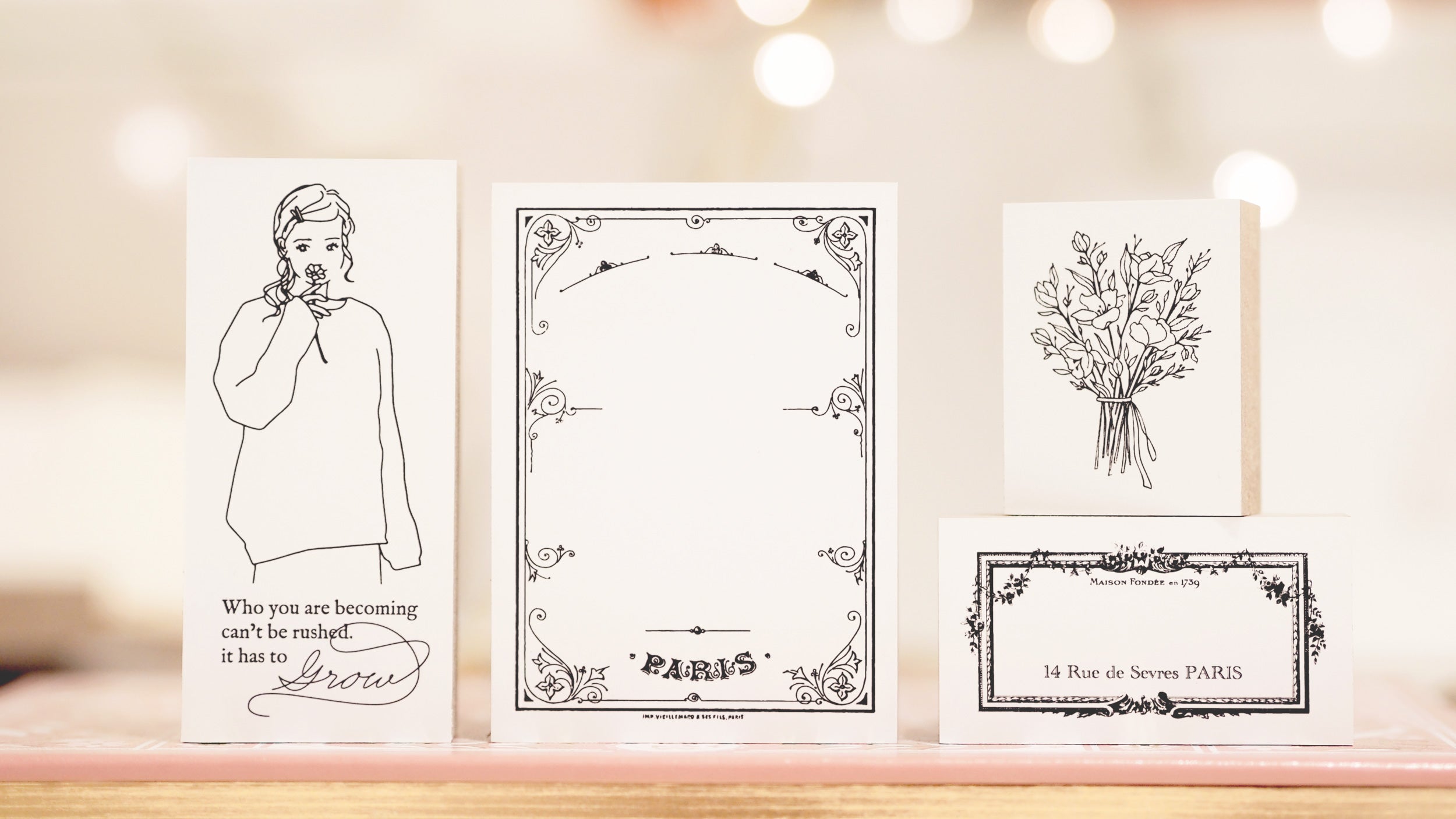 Blinks of Life - Paris Streets Collection - Paris Vintage Frame Rubber Stamp