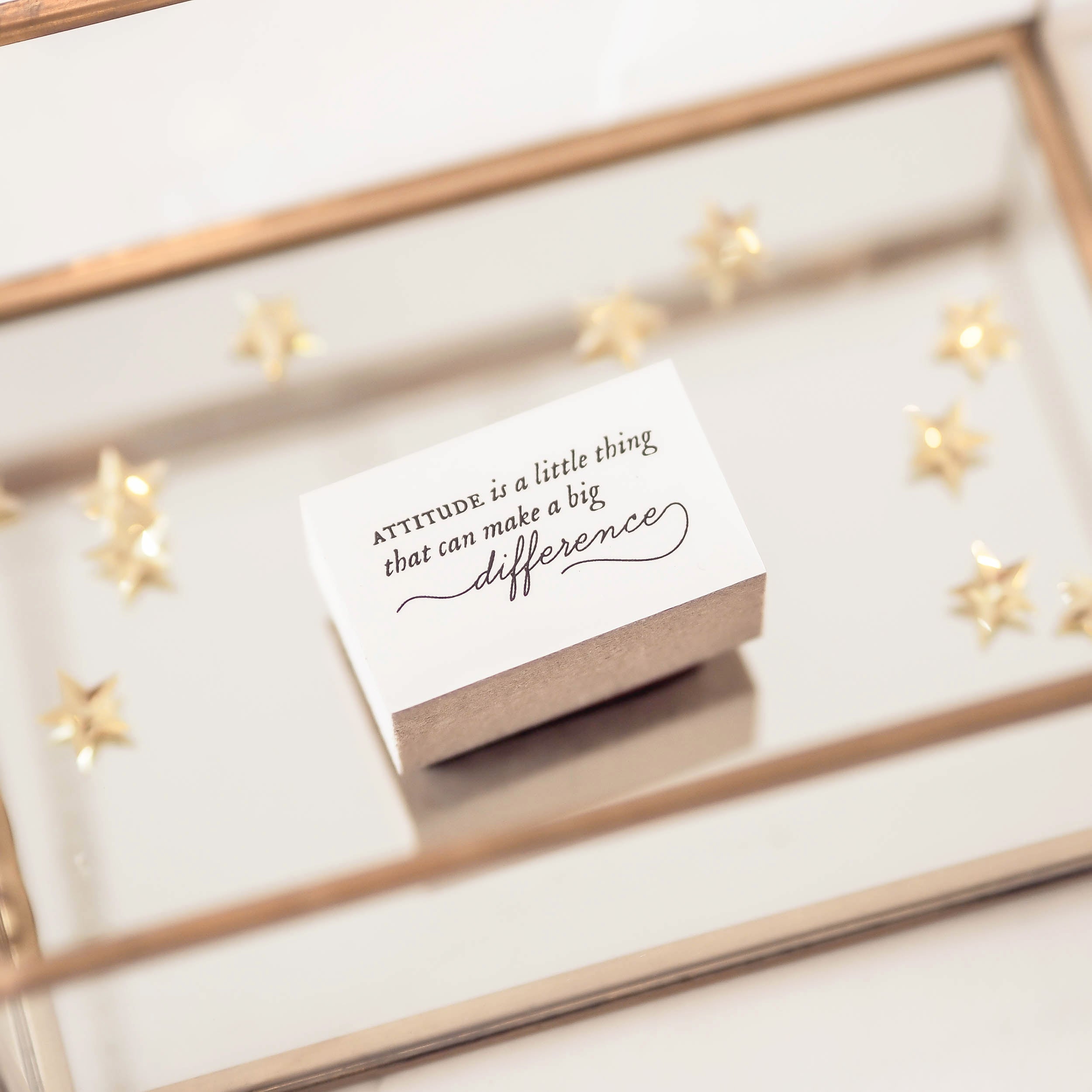 Blinks of Life - Inspiring Words Rubber Stamp - Attitude