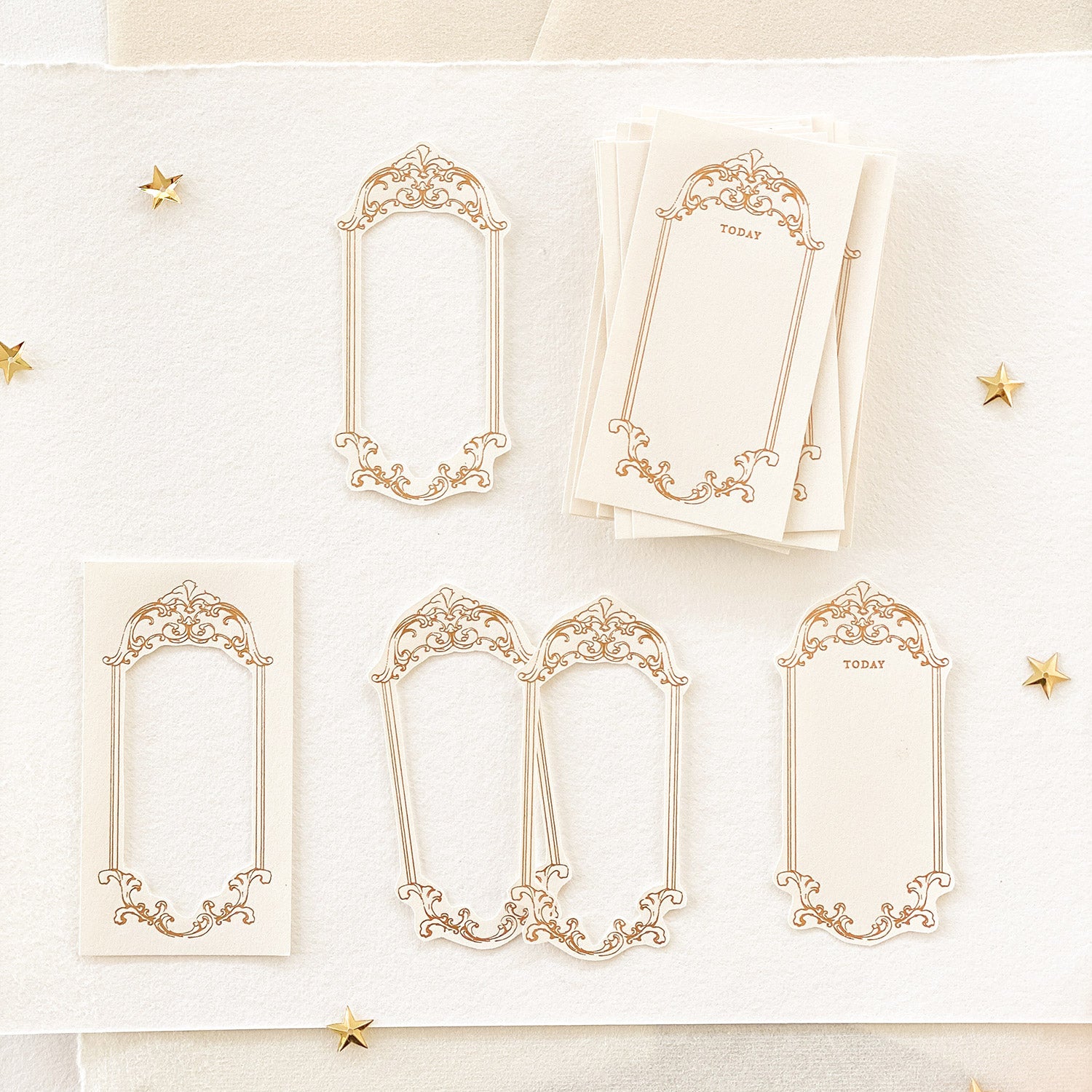 Blinks of Life - Gold Frame Letterpress Labels #01