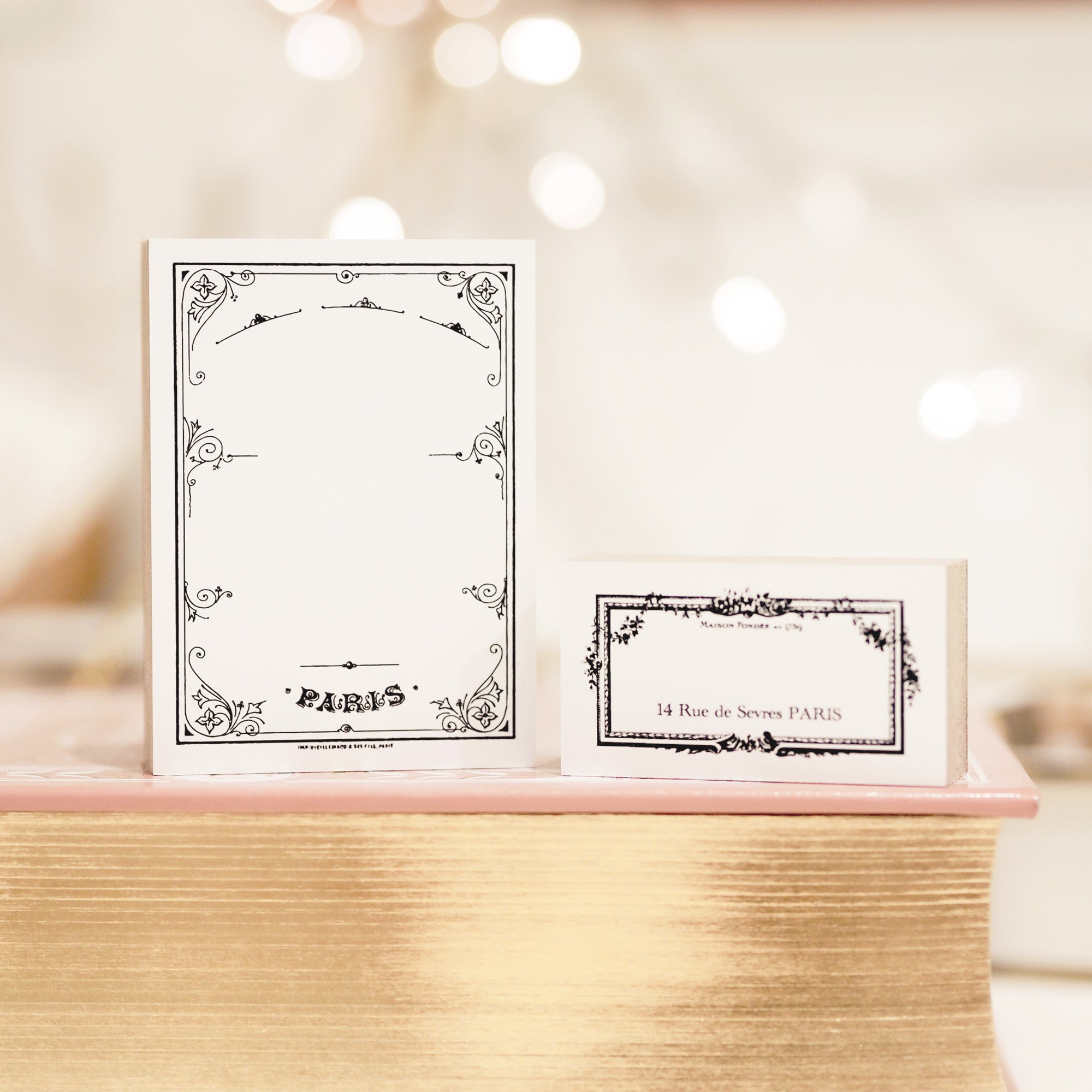 Blinks of Life - Paris Streets Collection - Paris Vintage Label Rubber Stamp