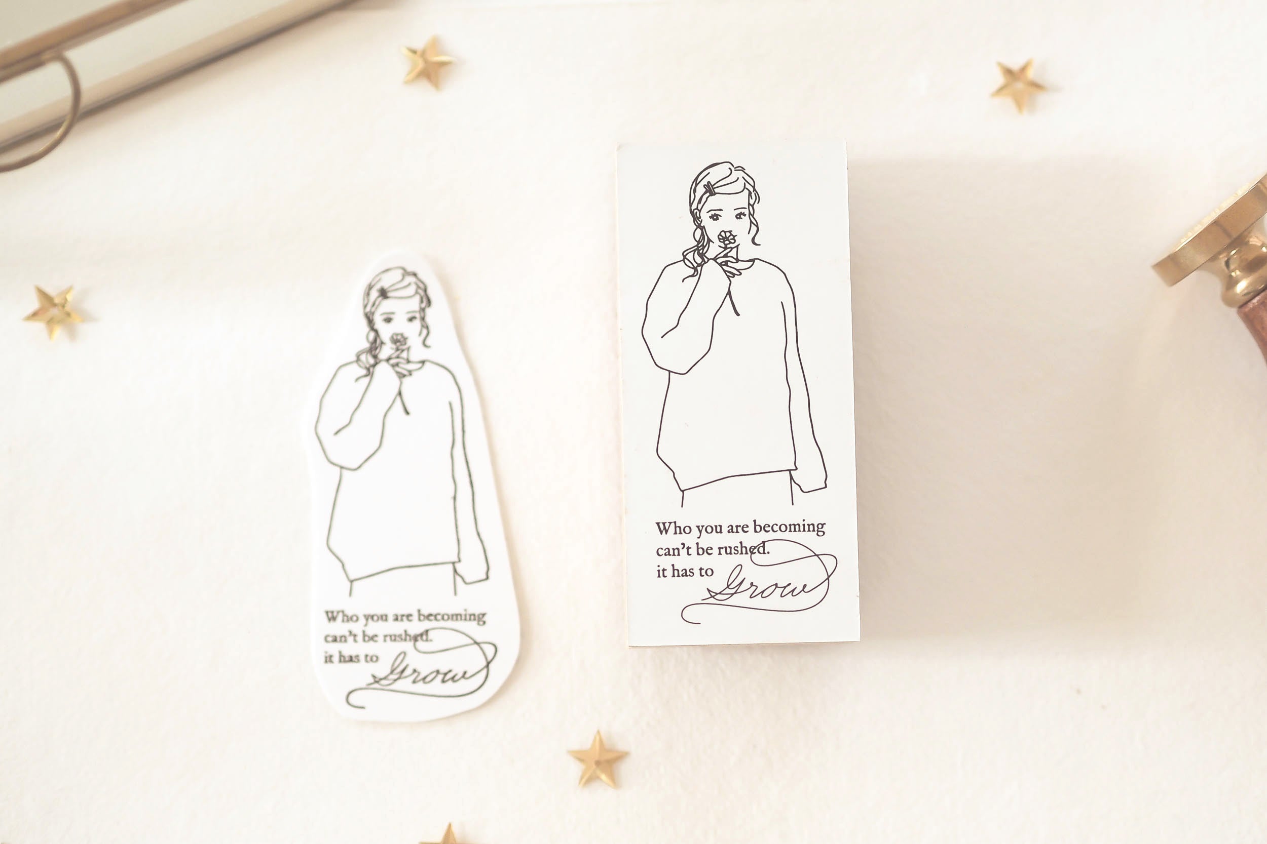 Blinks of Life - Take Time to Grow - Rubber Stamp Story Collection