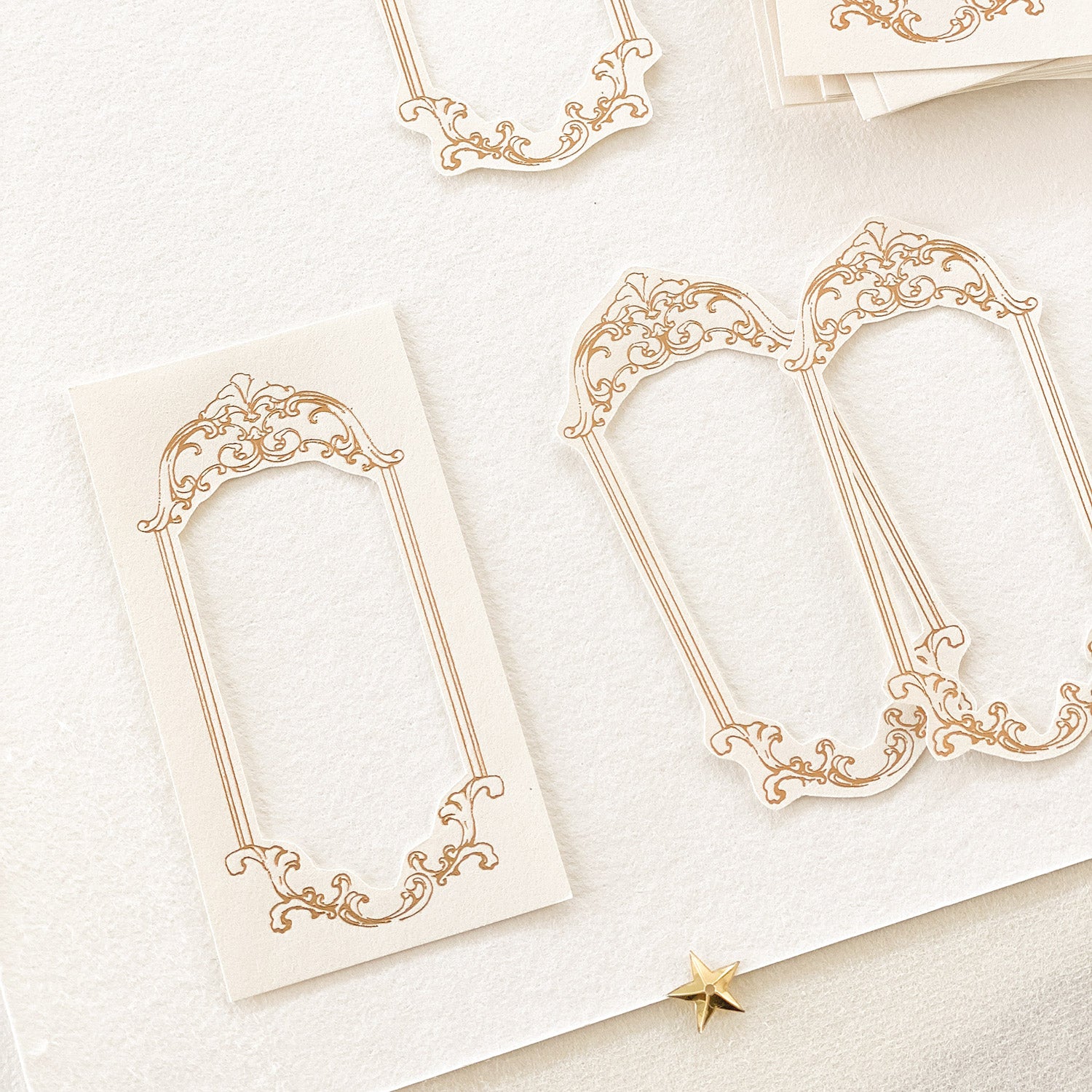 Blinks of Life - Gold Frame Letterpress Labels #01