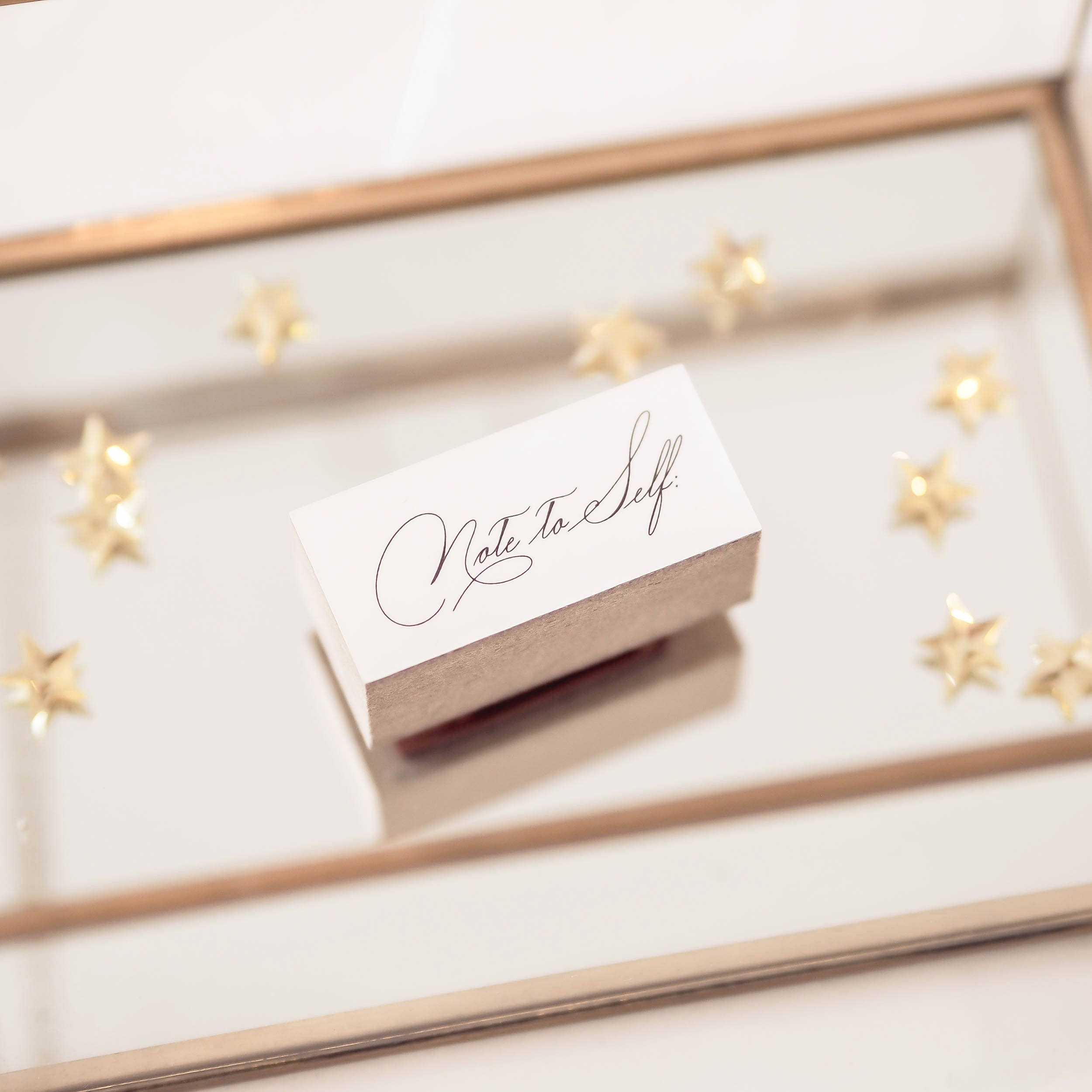 Blinks of Life - Inspiring Words Rubber Stamp - Note to Self