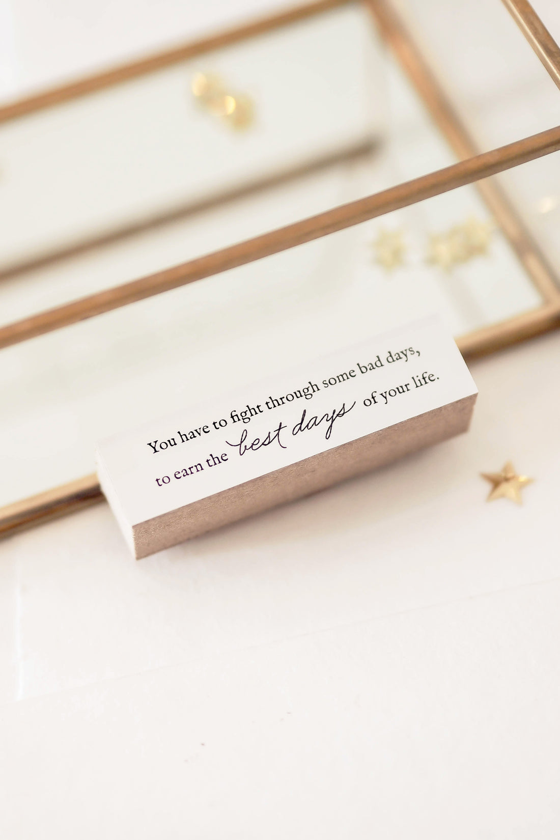 Blinks of Life - Inspiring Words Rubber Stamp - The Best Days