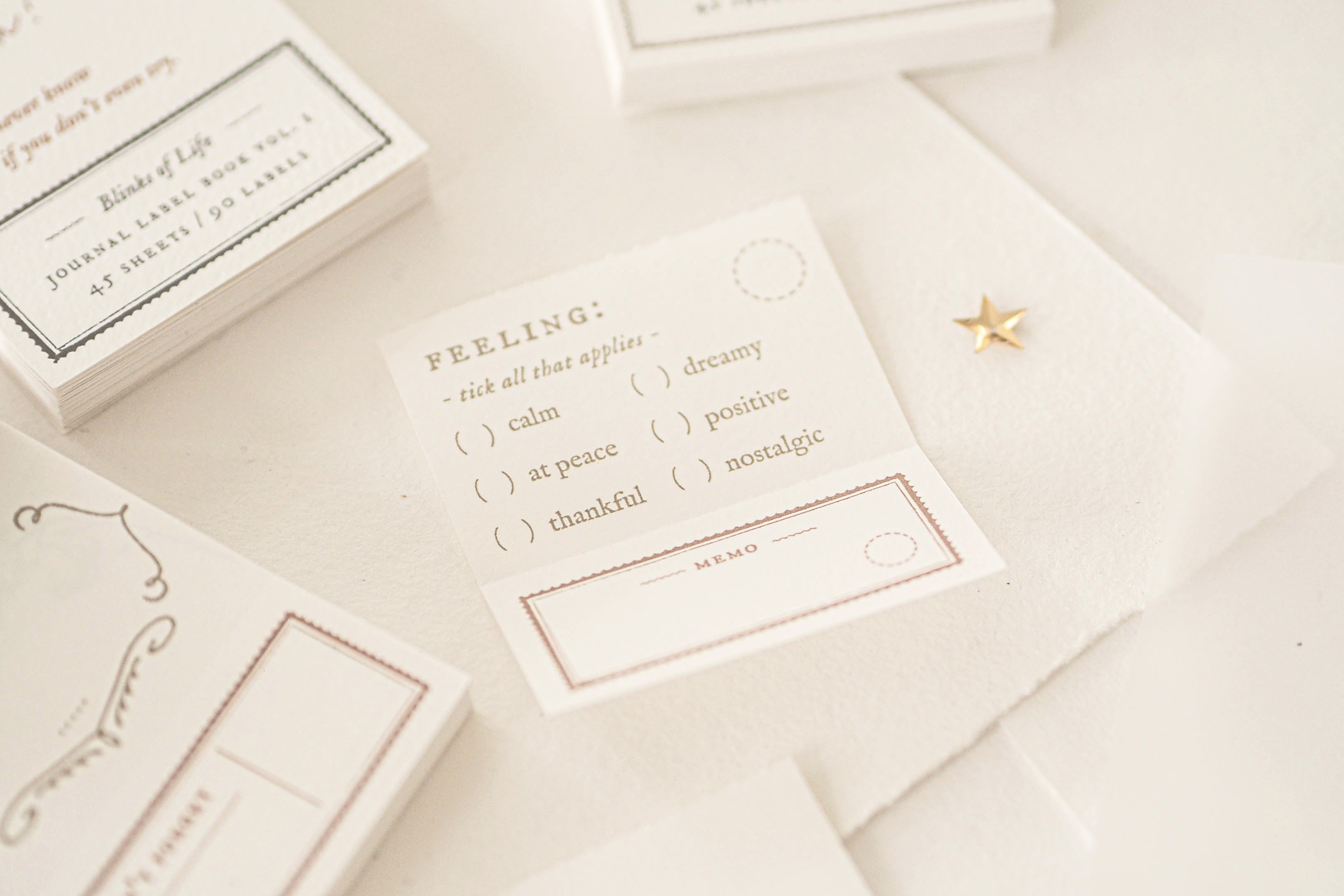 Blinks of Life Papeterie - Journal Label Book Vol 1