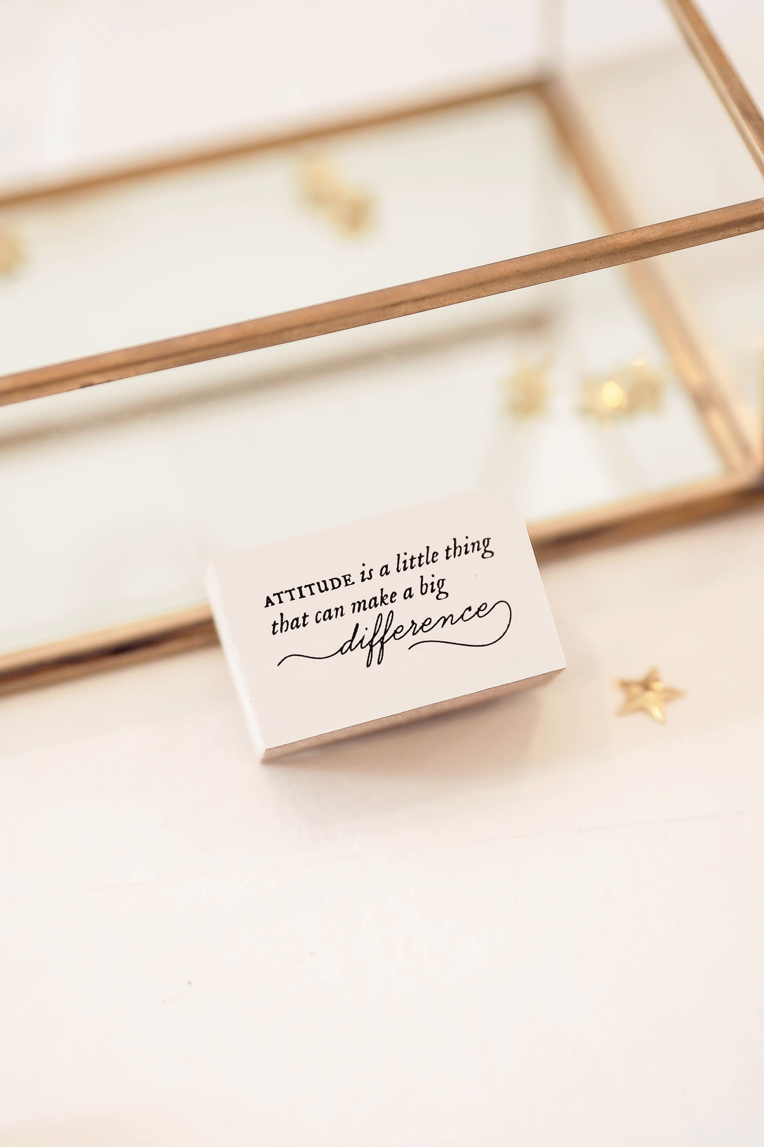 Blinks of Life - Inspiring Words Rubber Stamp - Attitude