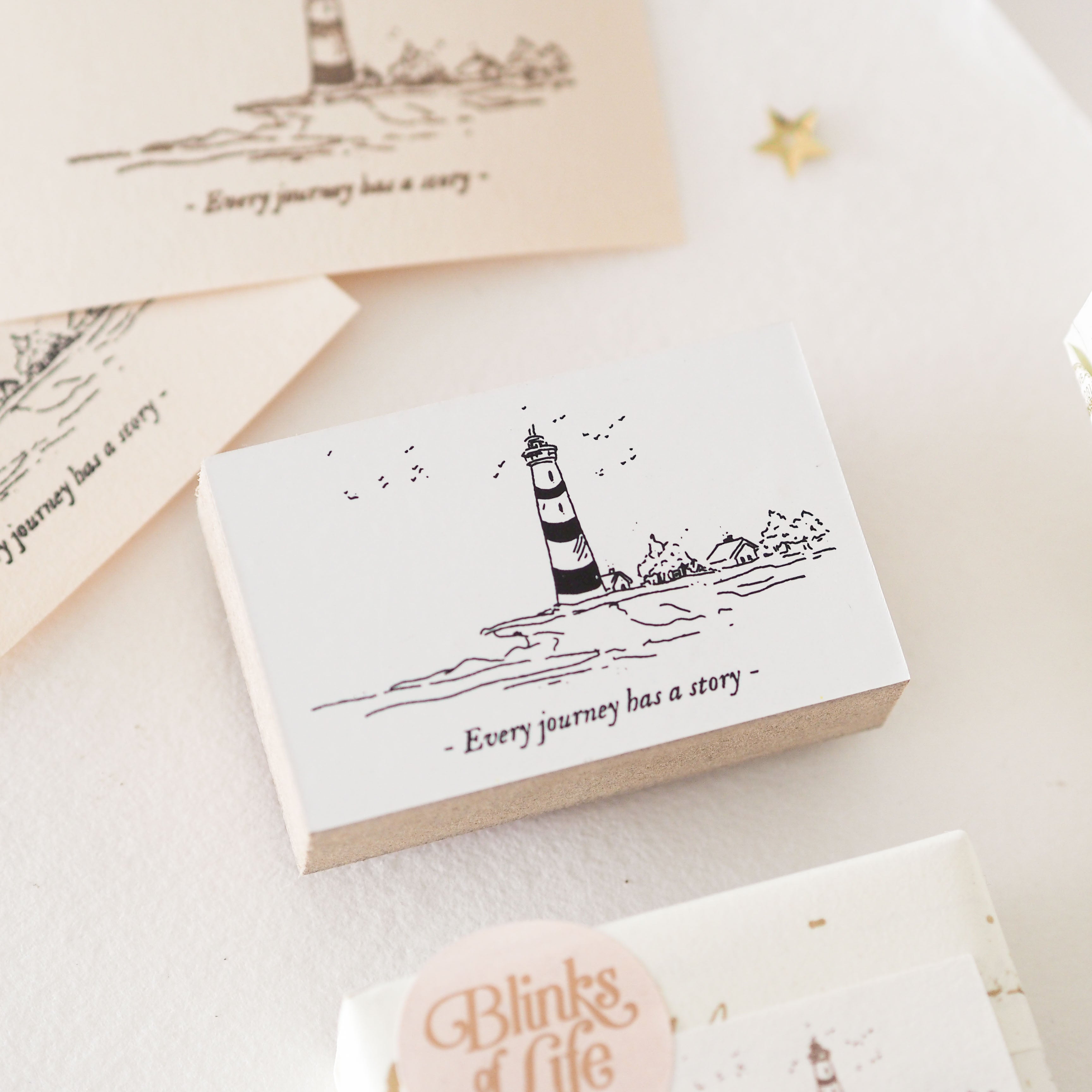 Blinks of Life - Rubber Stamp - Every Journey Has a Story