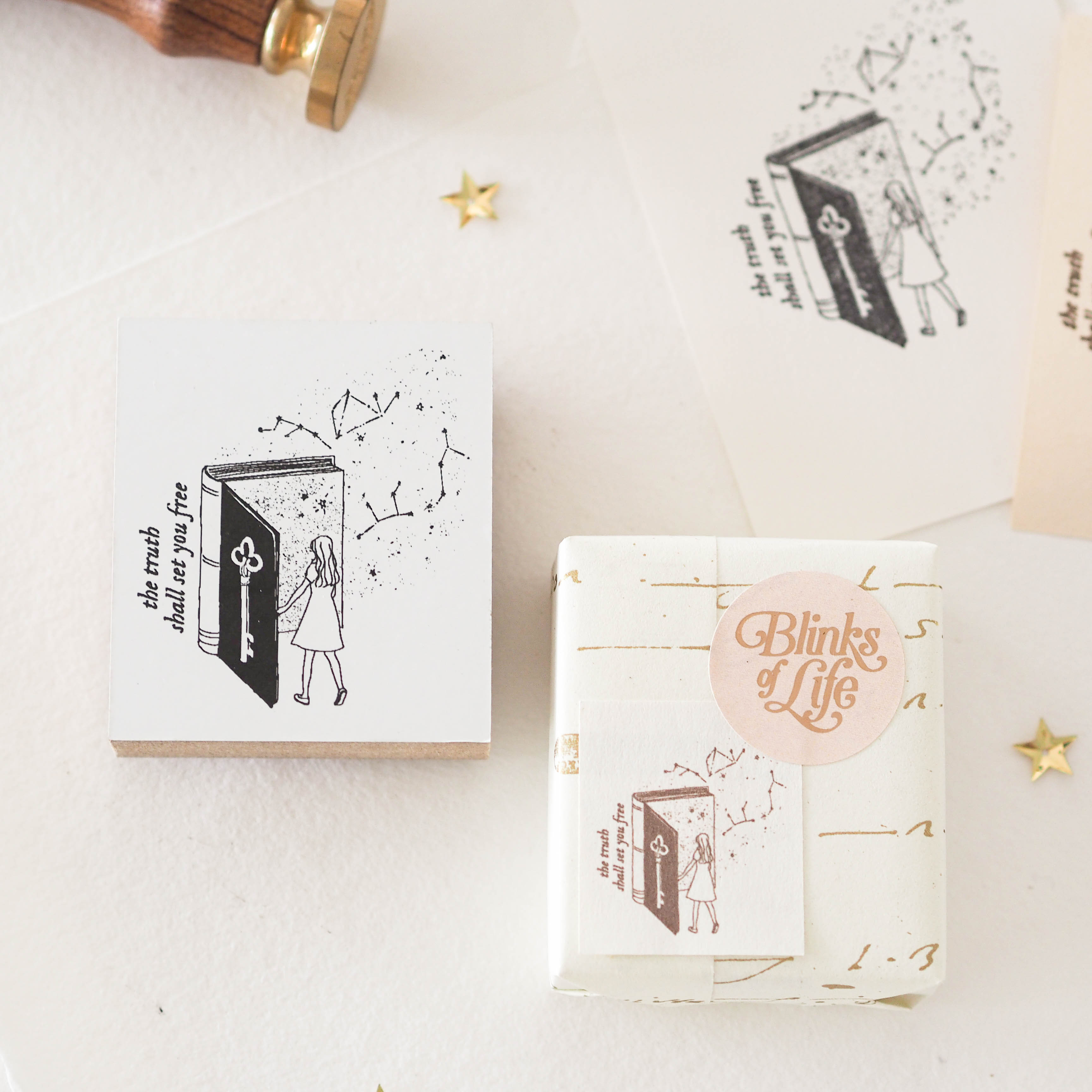 Blinks of Life - Seek the Truth - Rubber Stamp