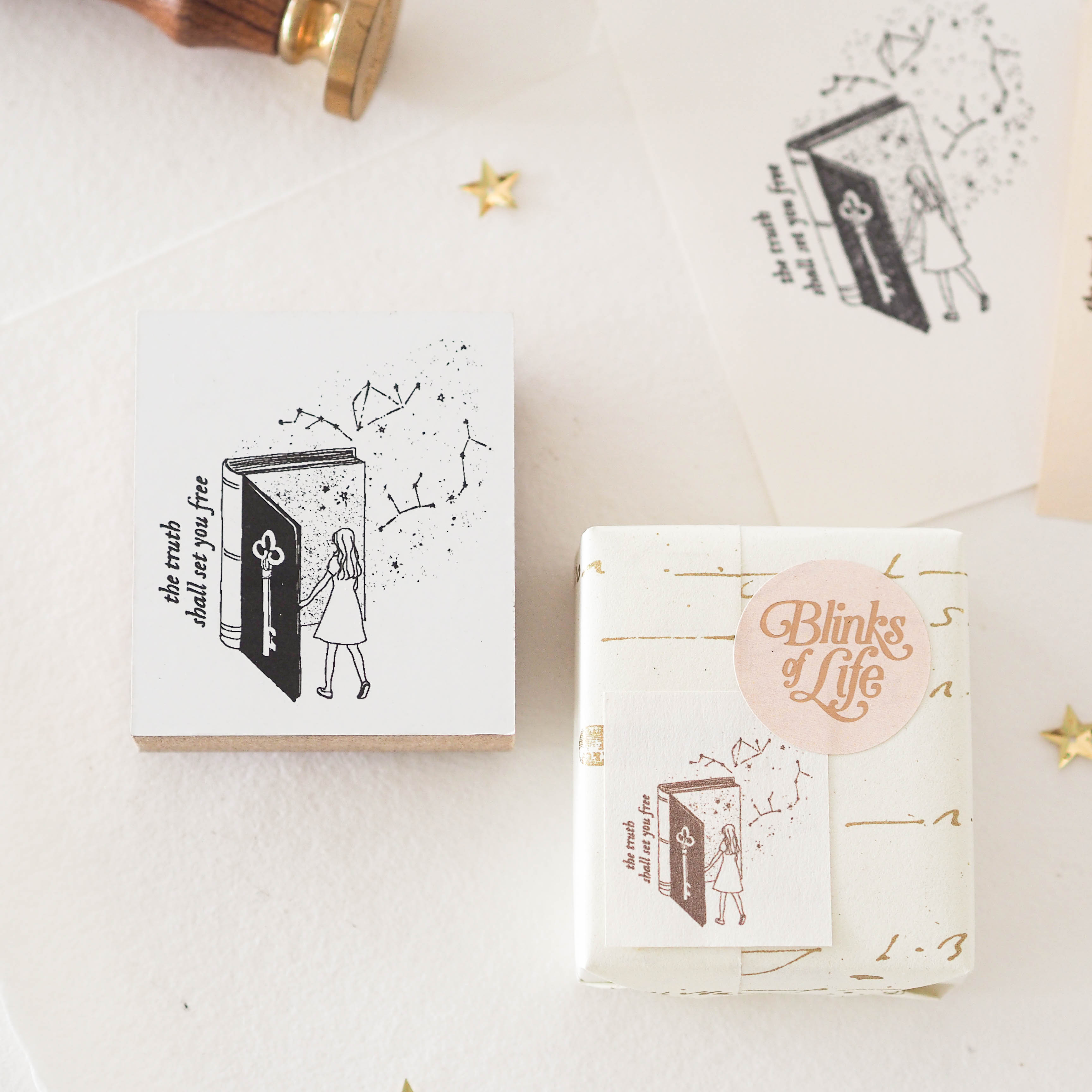 Blinks of Life - Seek the Truth - Rubber Stamp