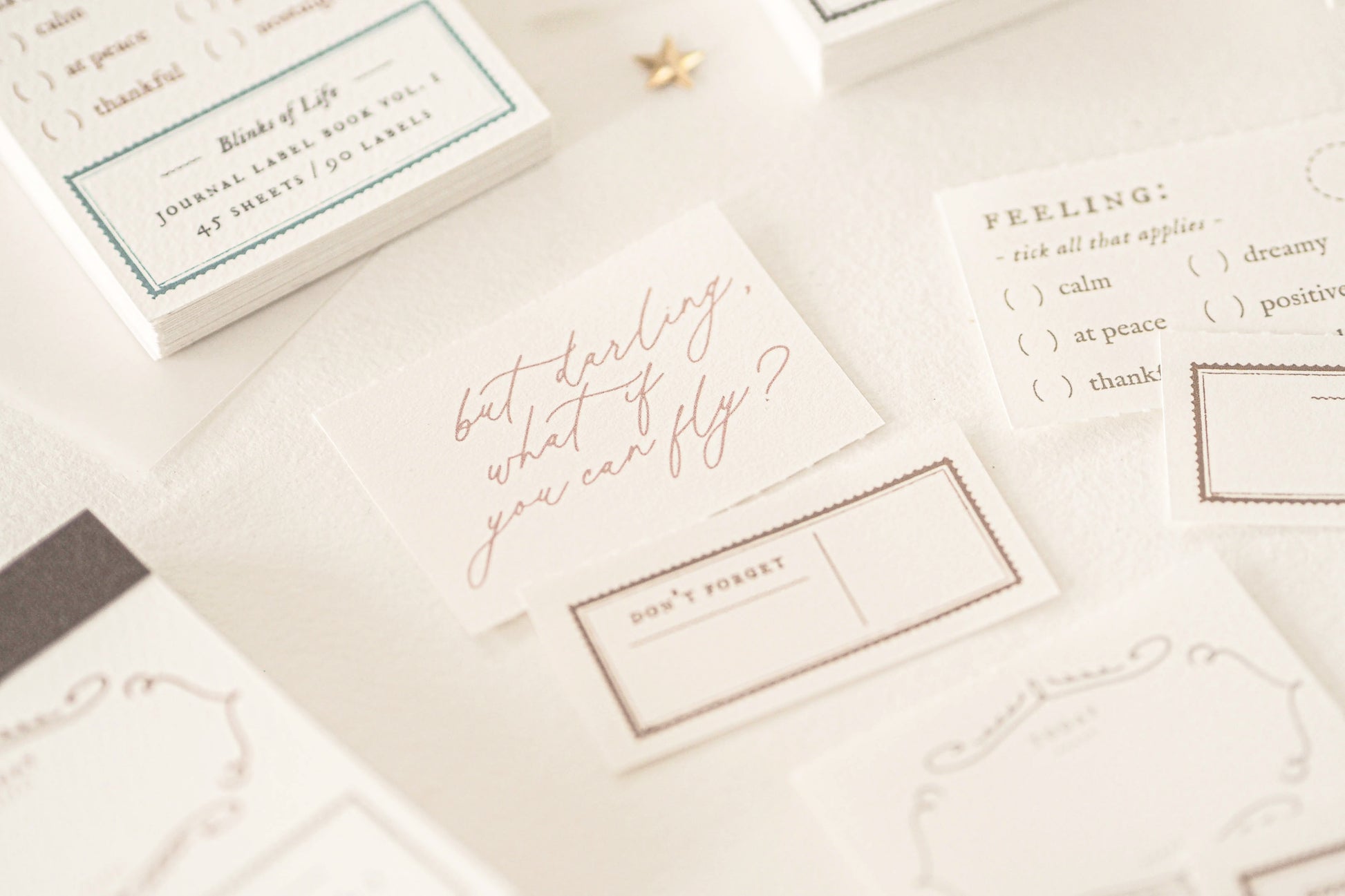 Blinks of Life Papeterie - Journal Label Book Vol 1