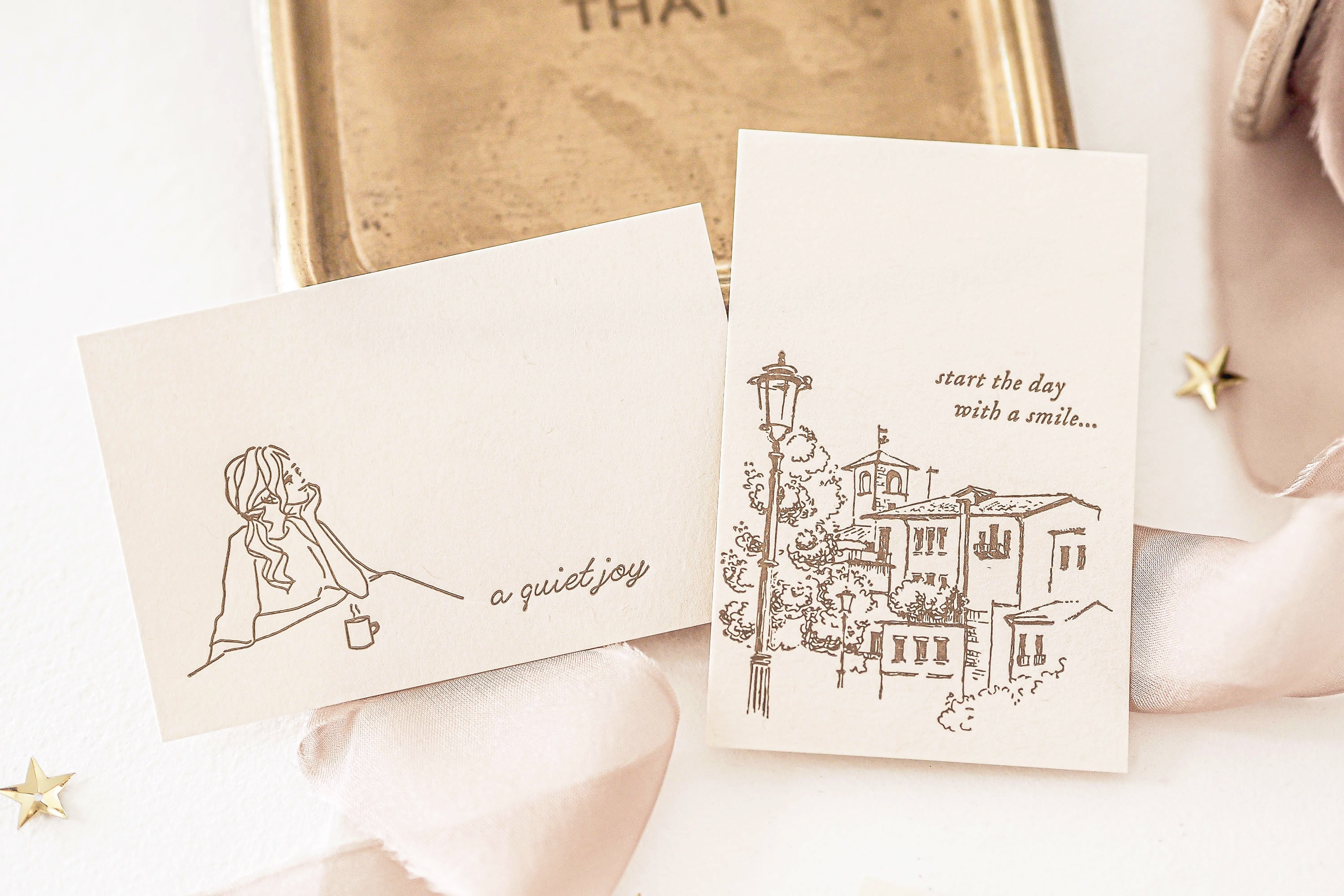 Blinks of Life - Letterpress Journal Cards