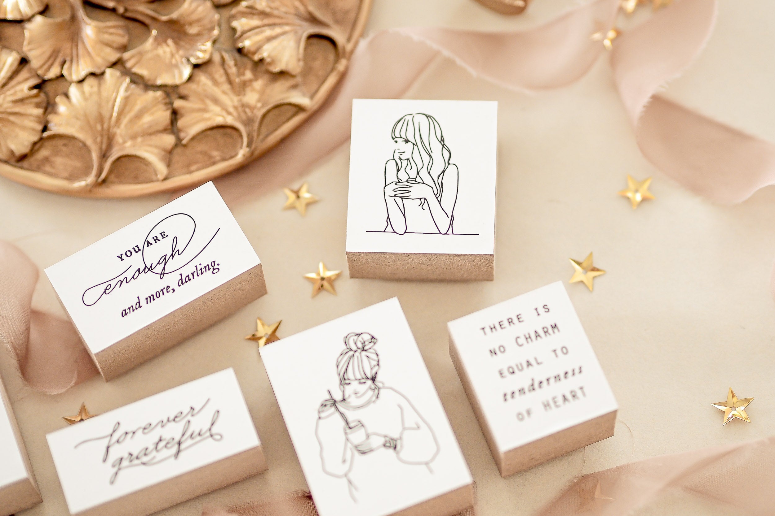 Blinks of Life - Illustration Rubber Stamp Series - Emma