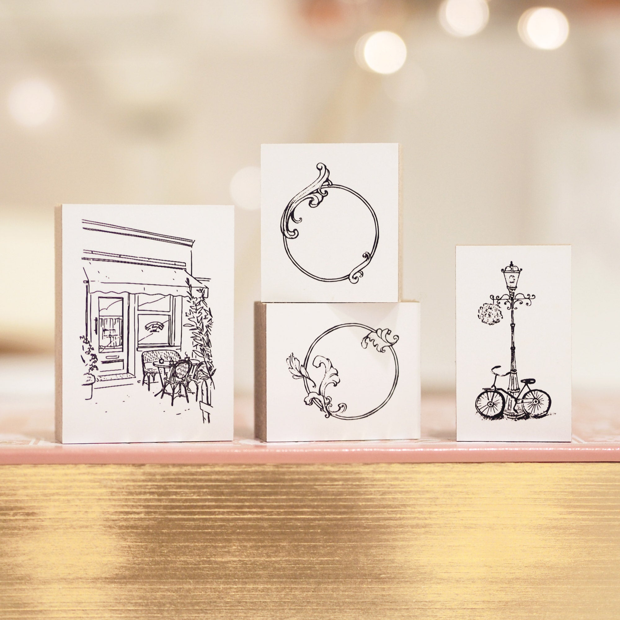 Blinks of Life - Streets of Paris Stamp Collection - Coffee en terrasse