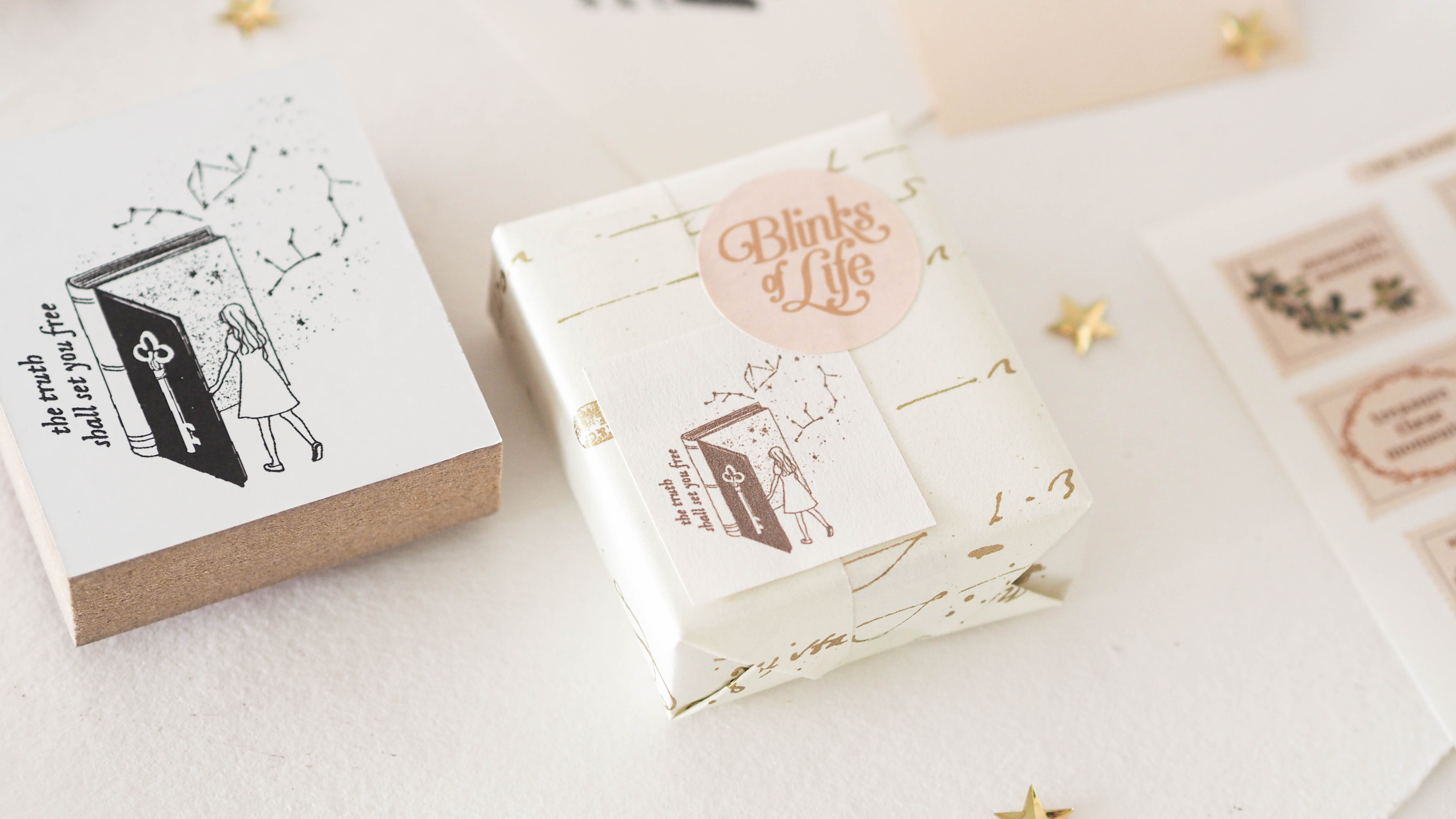 Blinks of Life - Seek the Truth - Rubber Stamp