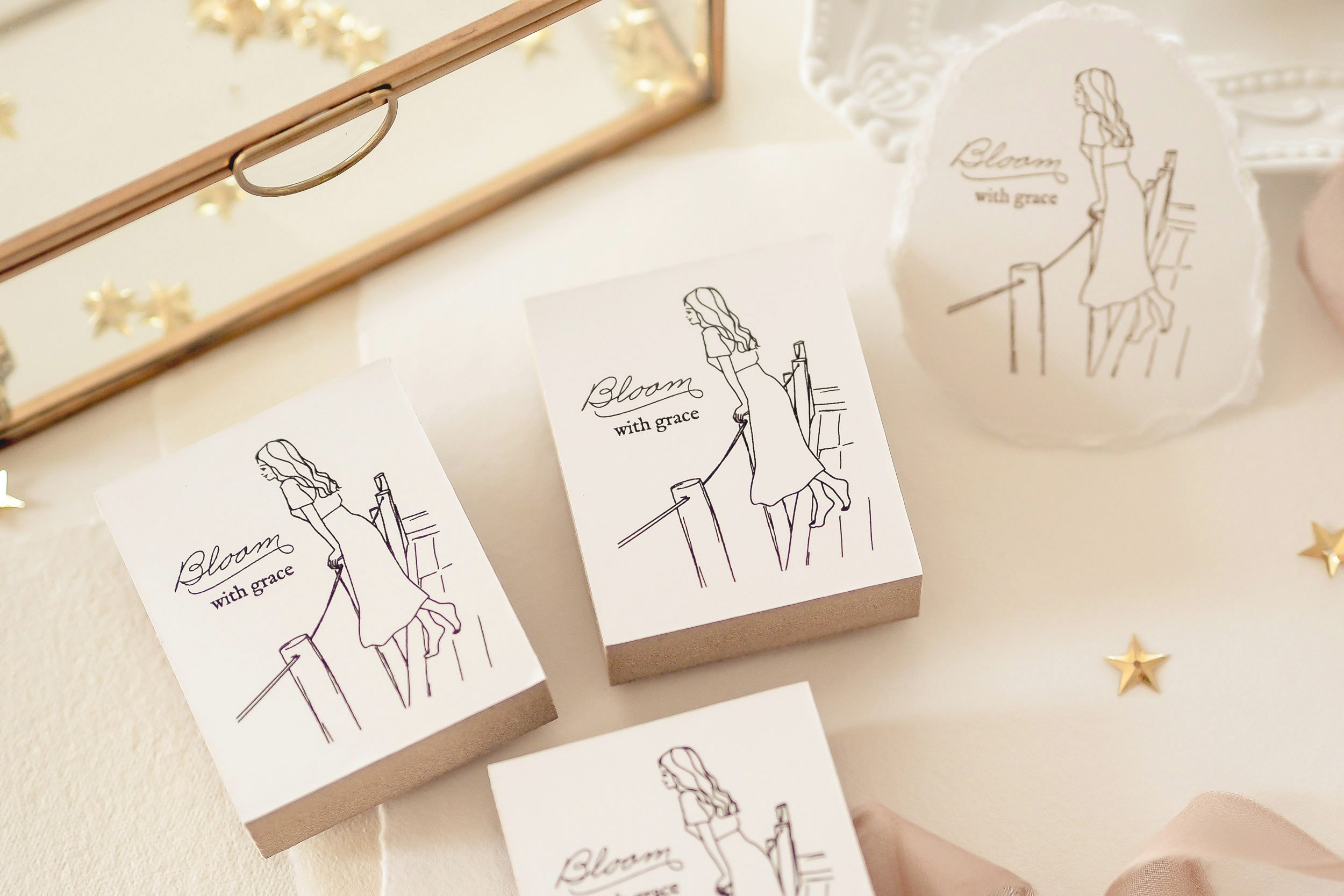 Blinks of Life - Bloom With Grace - Rubber Stamp