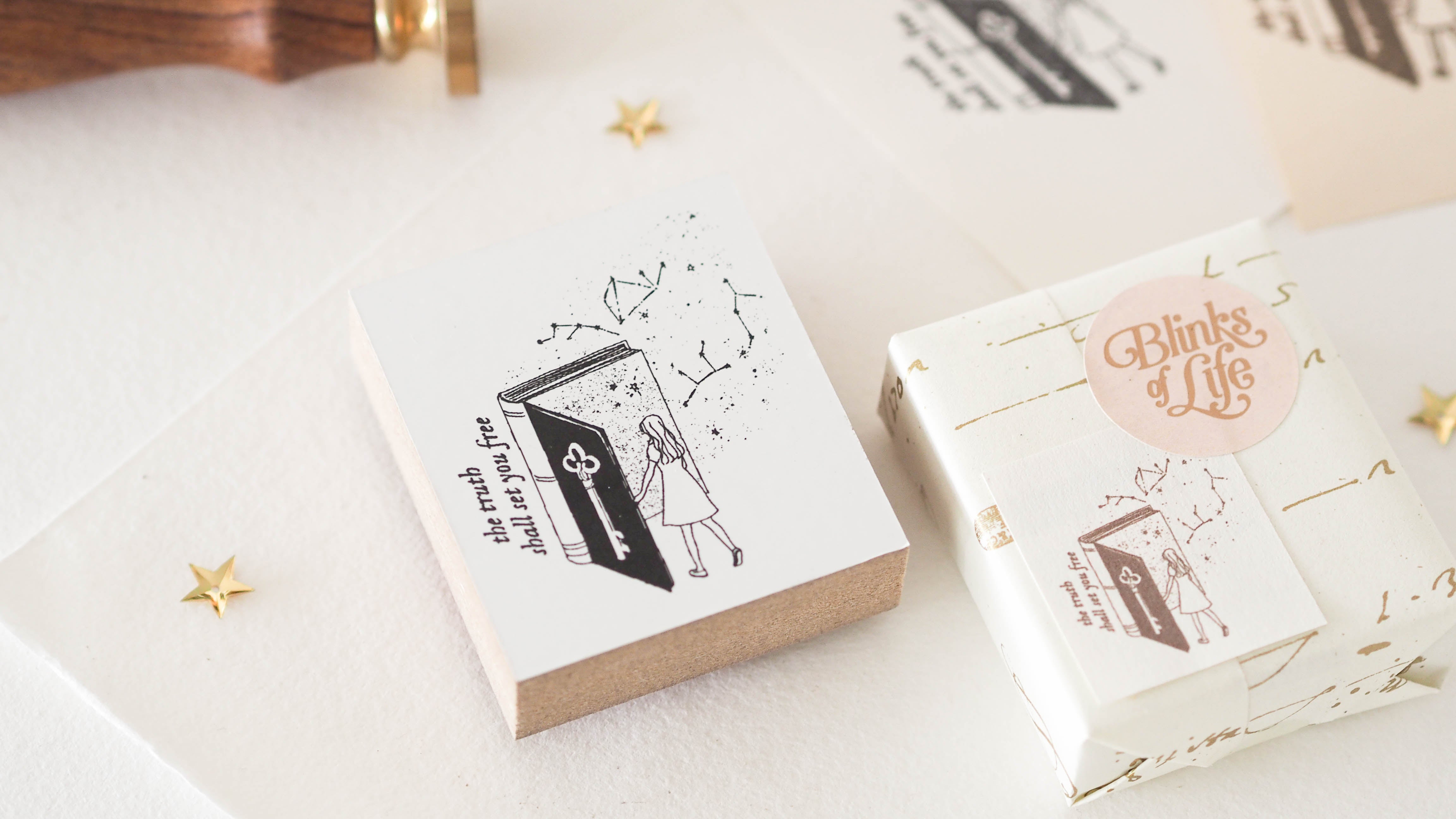 Blinks of Life - Seek the Truth - Rubber Stamp