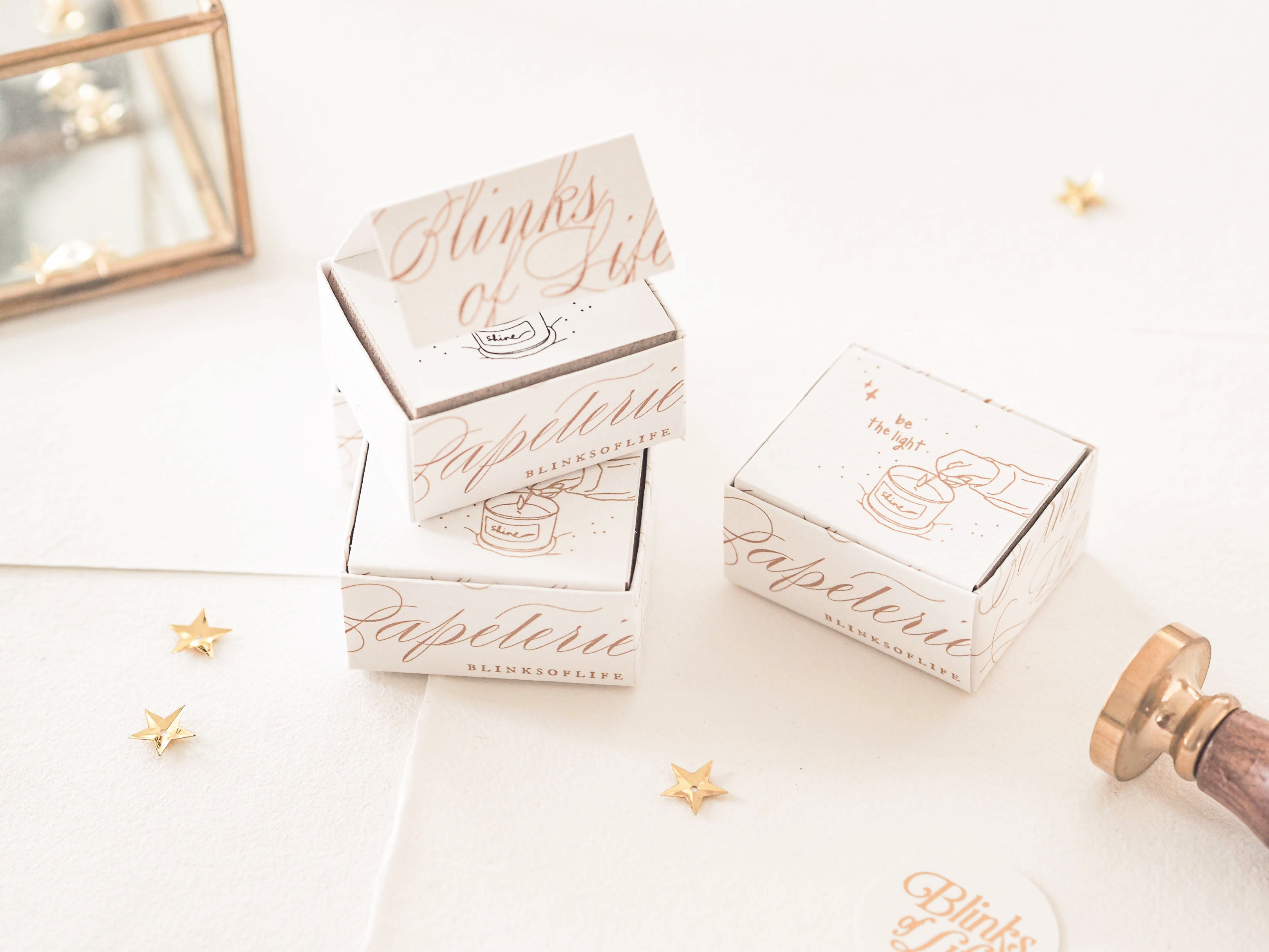 Blinks of Life - Be The Light - Rubber Stamp 