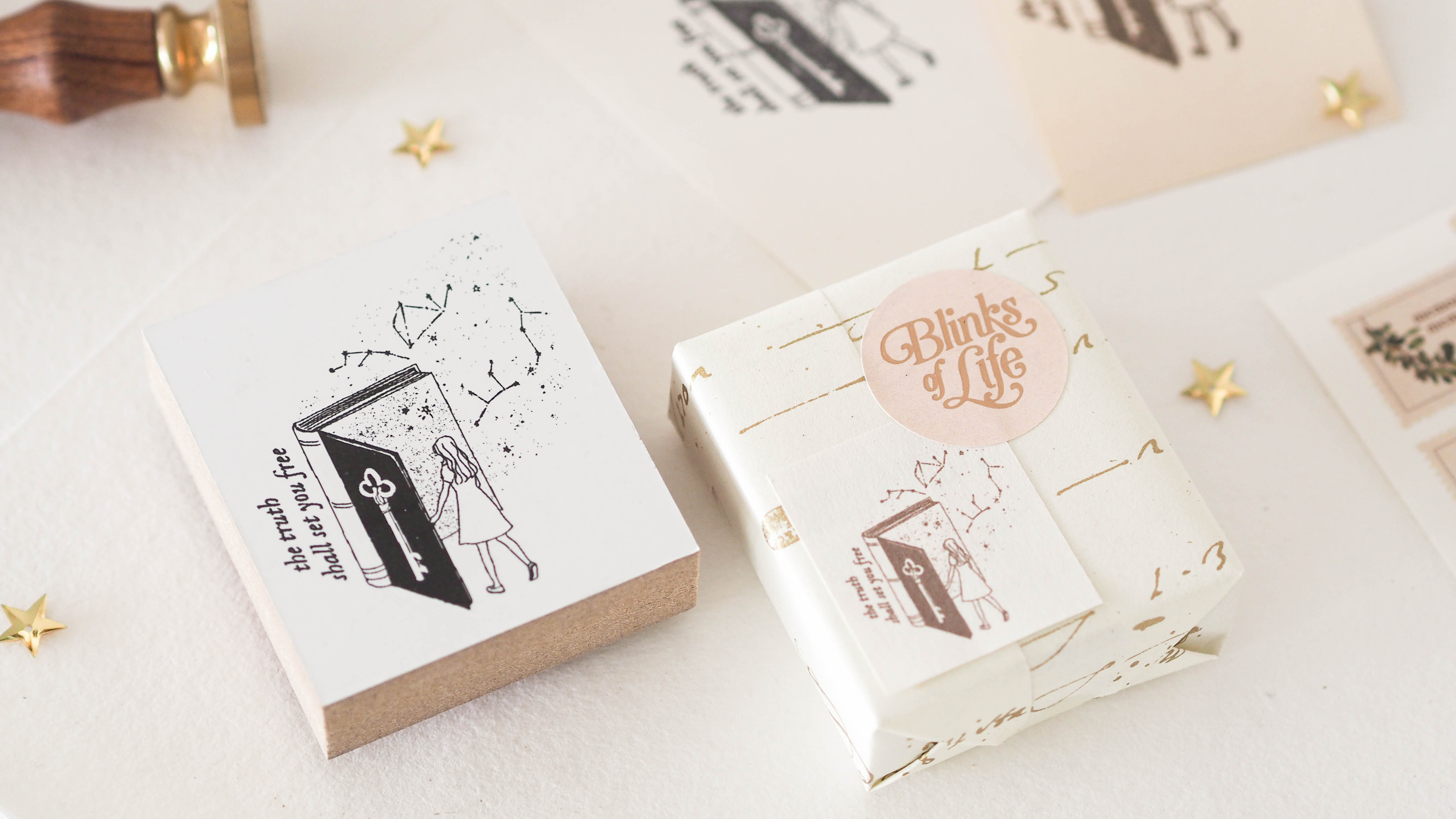 Blinks of Life - Seek the Truth - Rubber Stamp