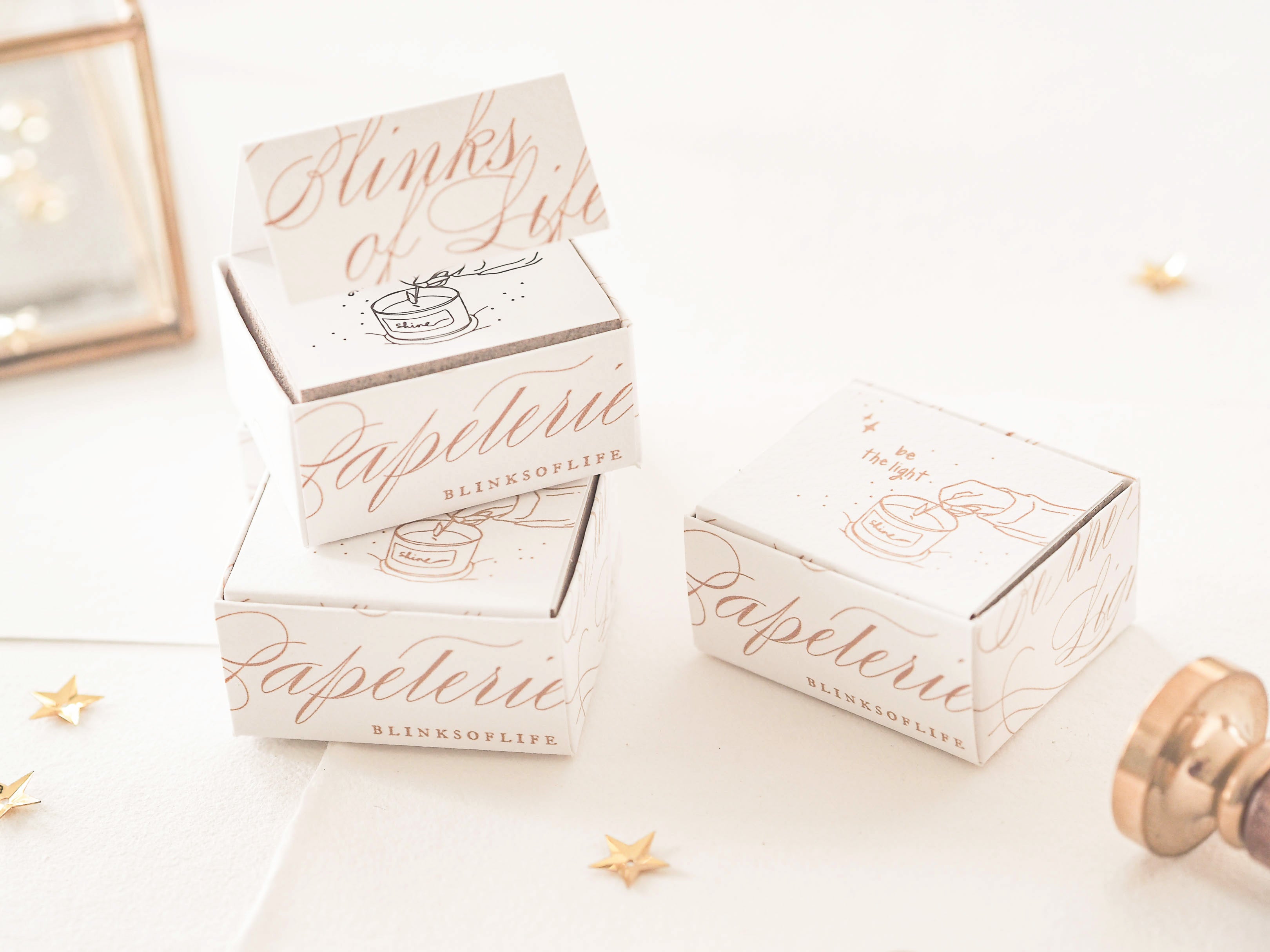 Blinks of Life - Be The Light - Rubber Stamp 