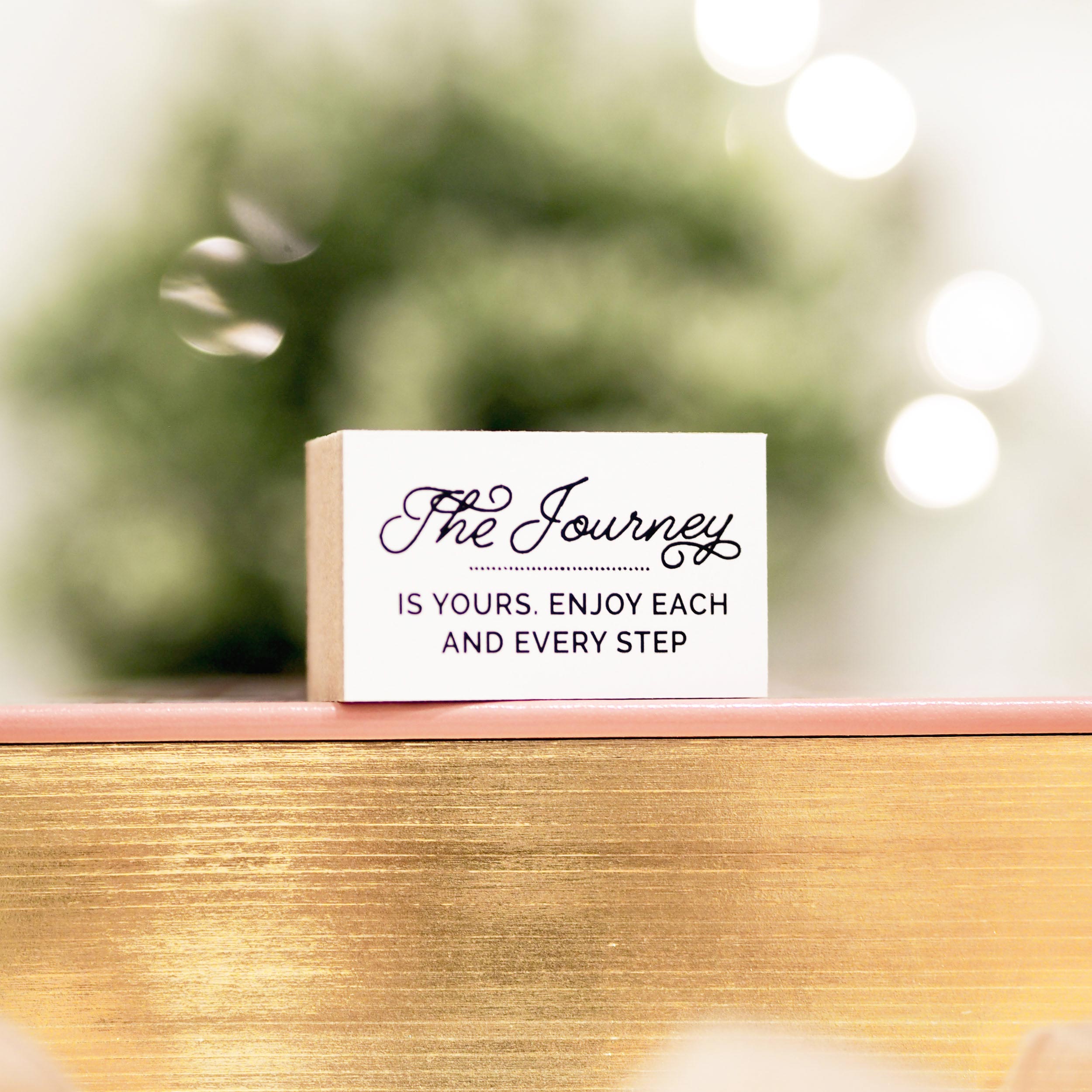 Blinks of Life - Journal Quote Stamp - The Journey is Yours